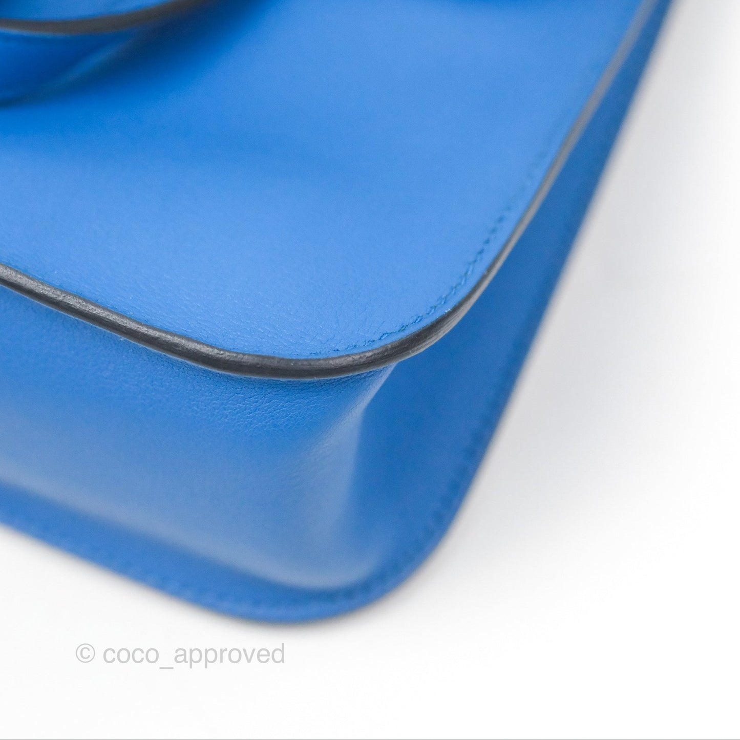 Hermès Halzan 22 Mini Bleu Zellige Swift Palladium Hardware