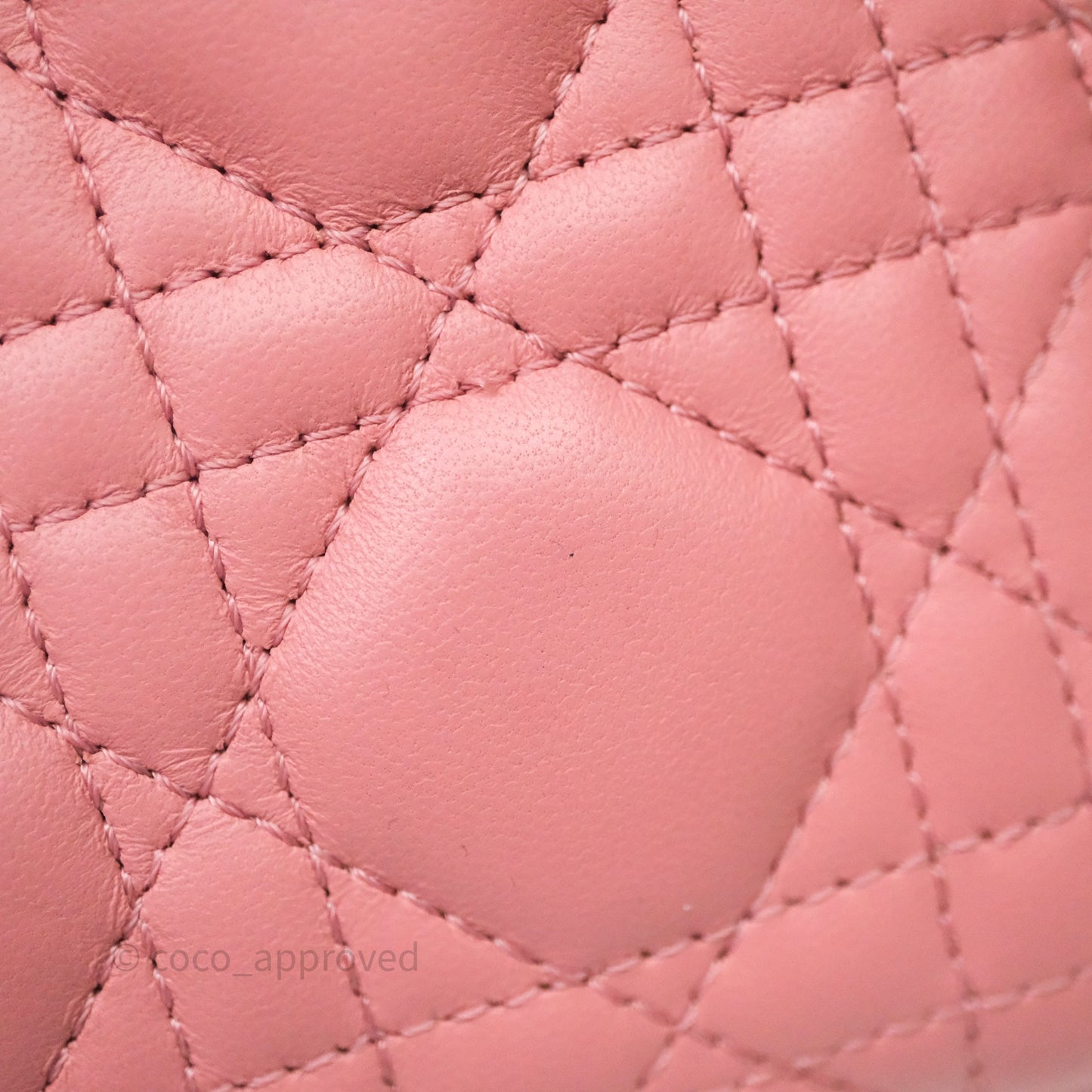 Christian Dior Mini Lady Dior My ABCDior Bag Pink Cannage Lambskin Gold Haardware