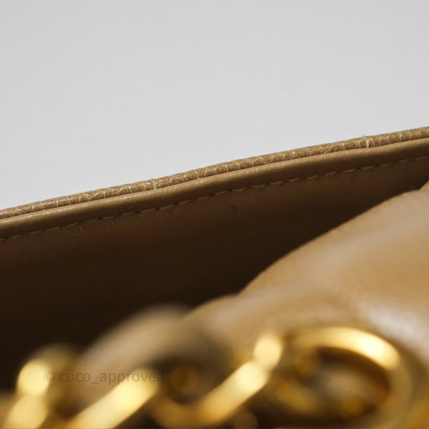 Chanel Vintage Vertical Quilted Jumbo Single Flap Beige Caviar 24K Gold Hardware