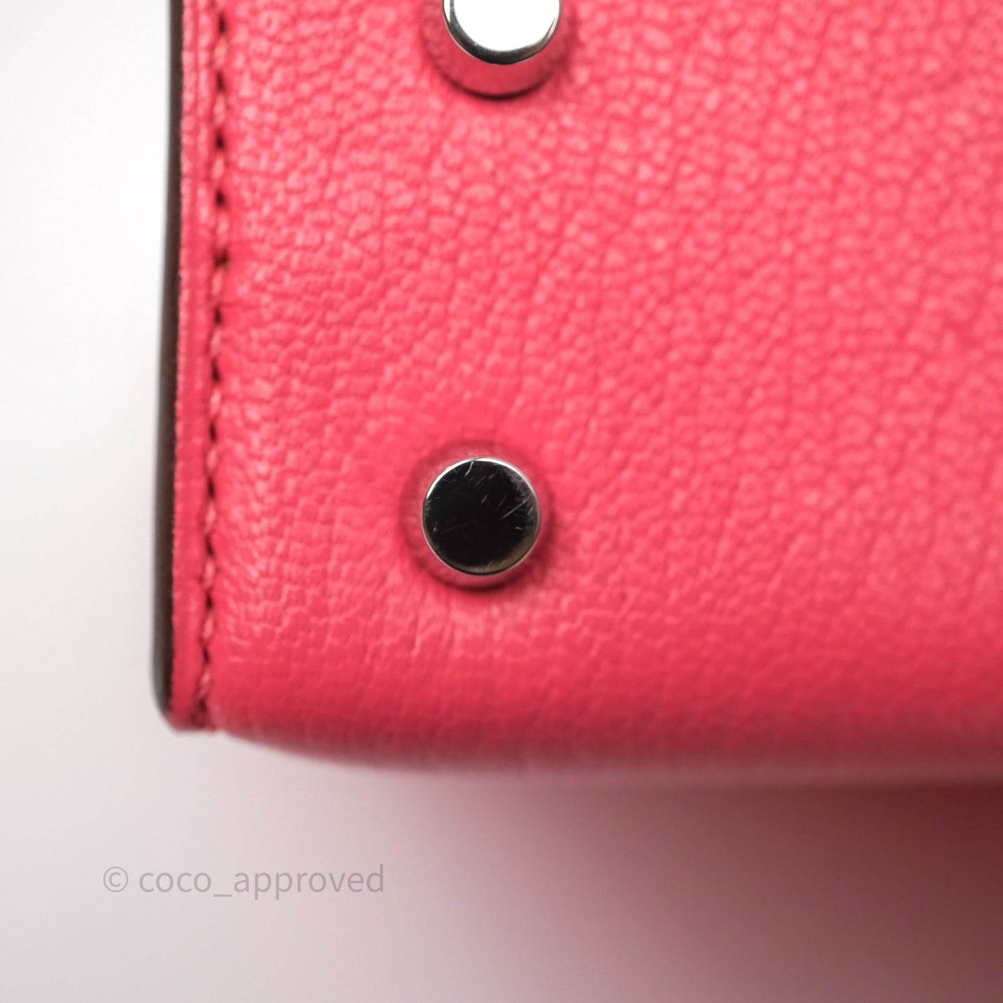 Hermès Mini Verrou Chaine Bag Rose Lipstick U5 Chevre Mysore Palladium Hardware