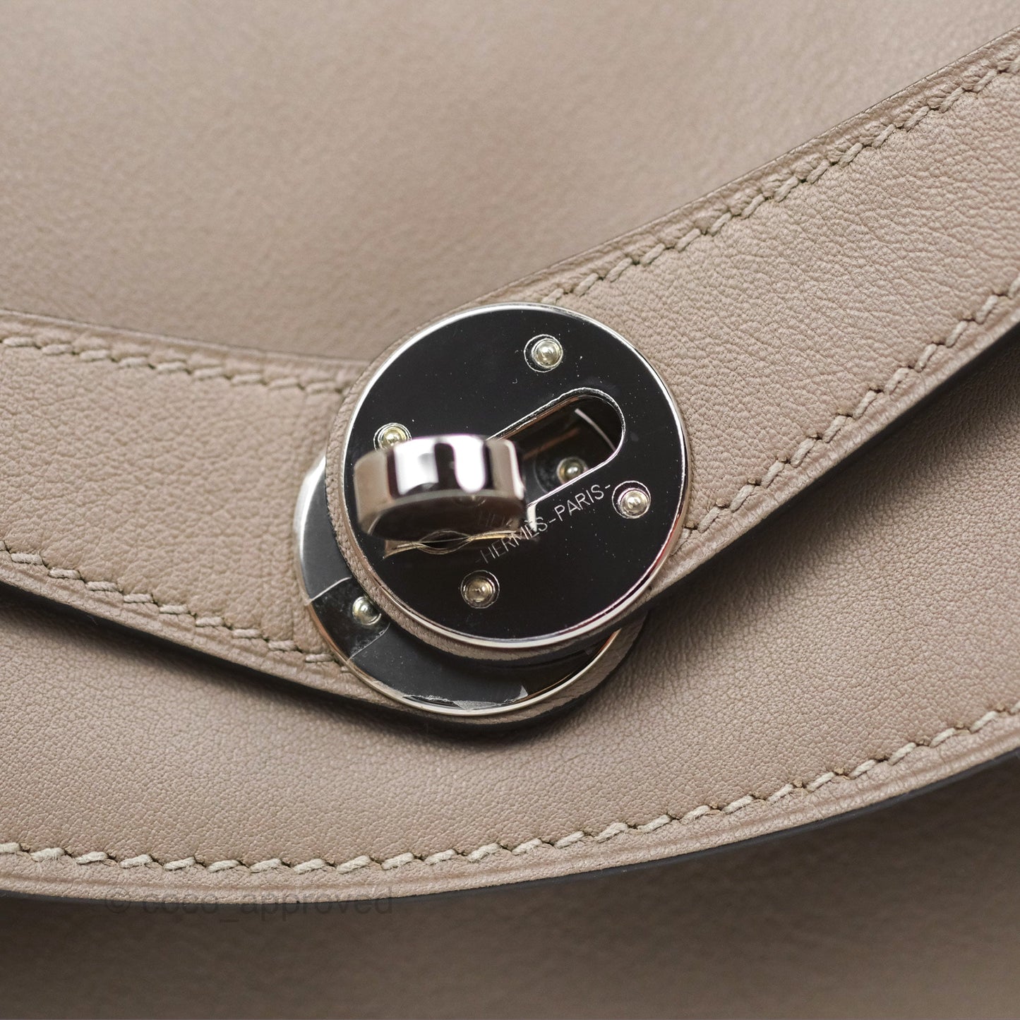 Hermès Lindy 30 Gris Asphalte M8/ Blue Indigo 76 Swift Palladium Hardware