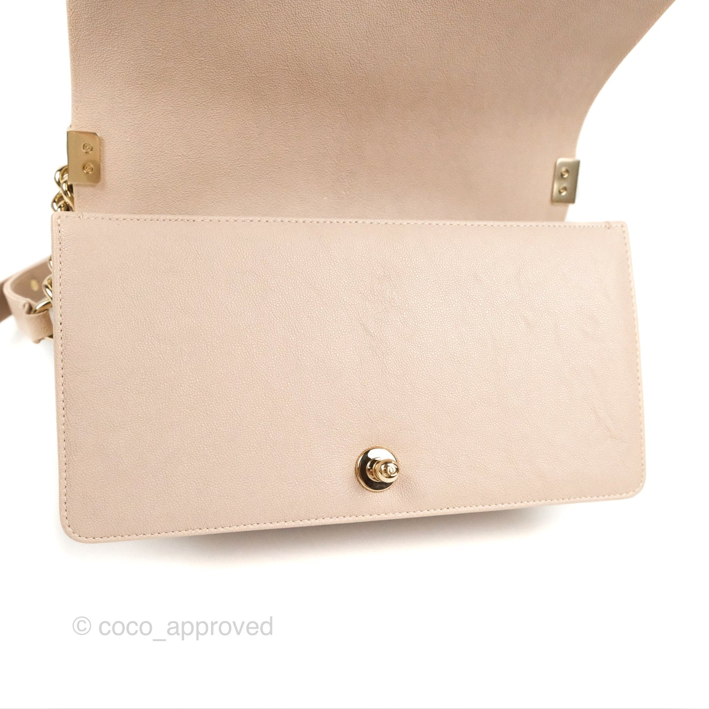 Chanel Quilted Medium Boy Dusty Pink Caviar Gold Hardware