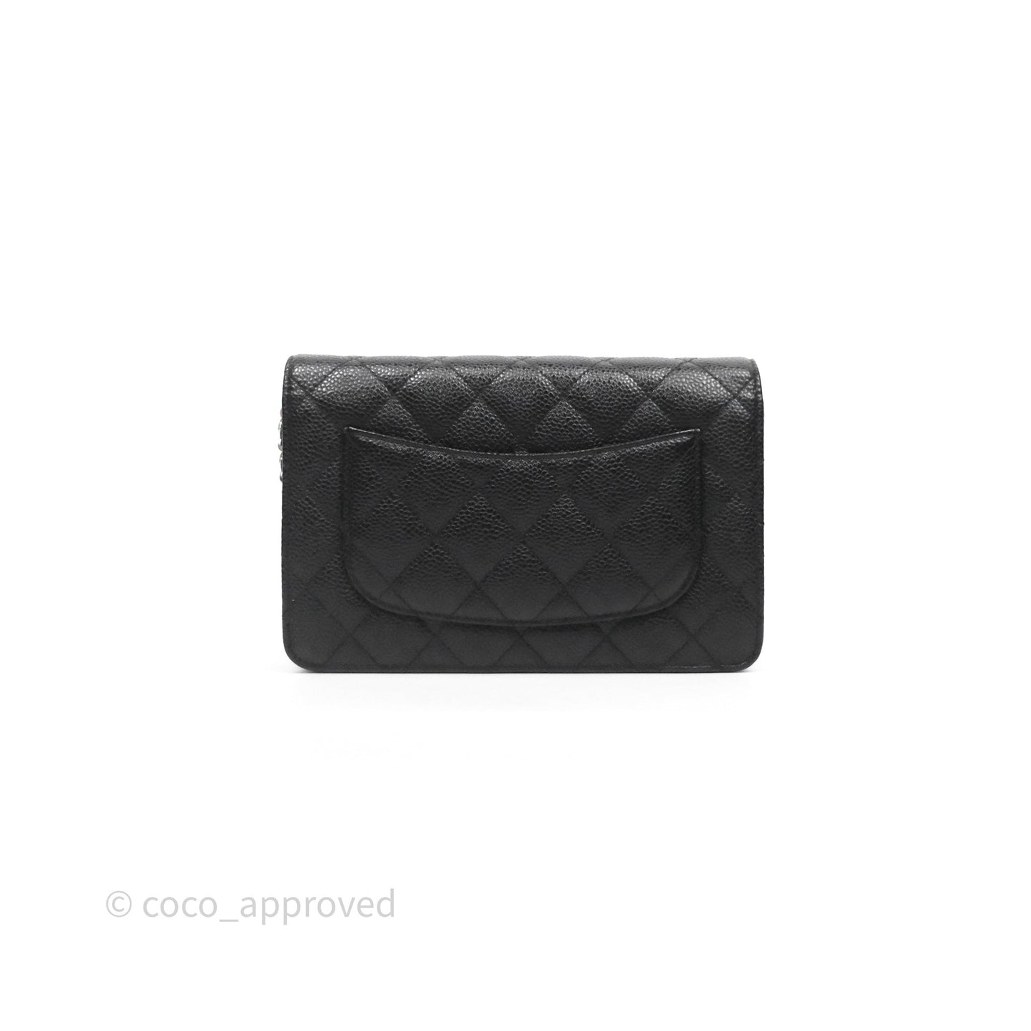 Chanel Quilted Classic WOC Black Caviar Silver Hardware