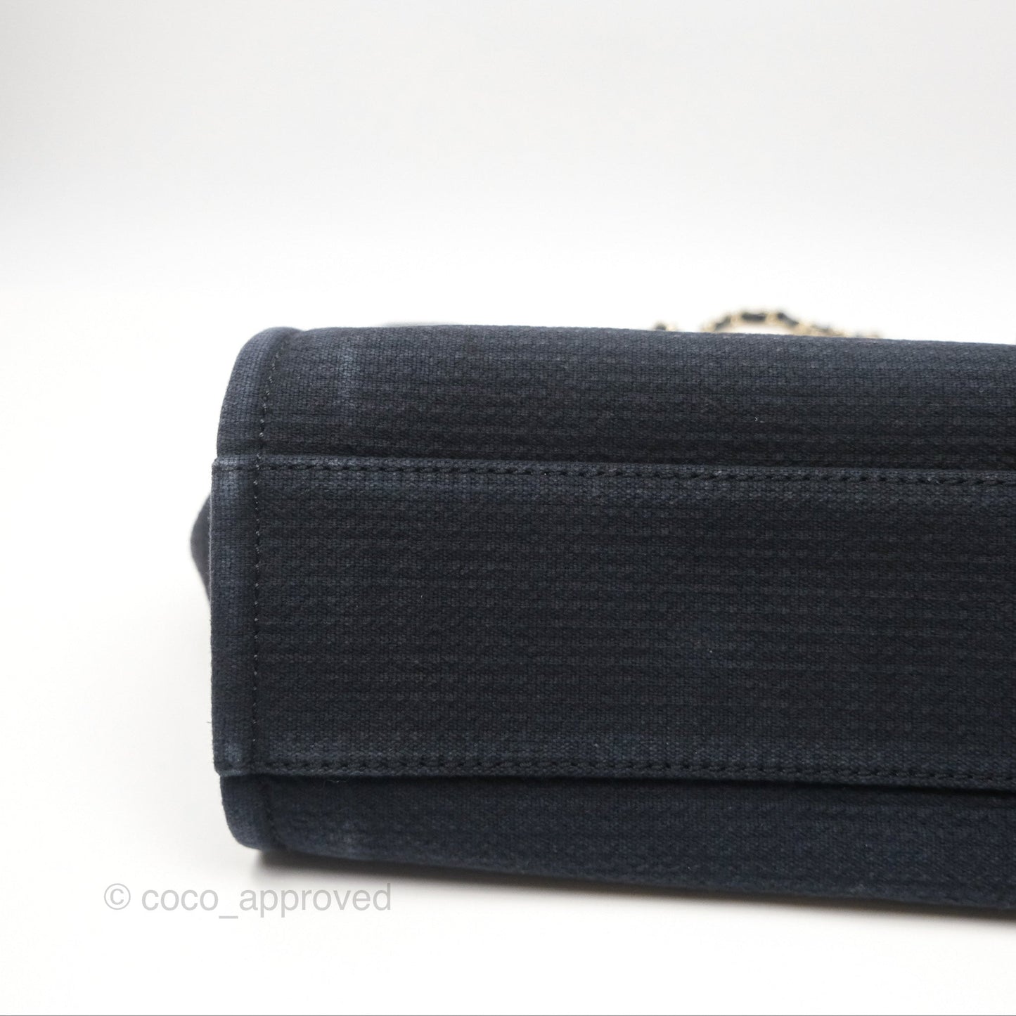 Chanel New Small Deauville Navy Canvas