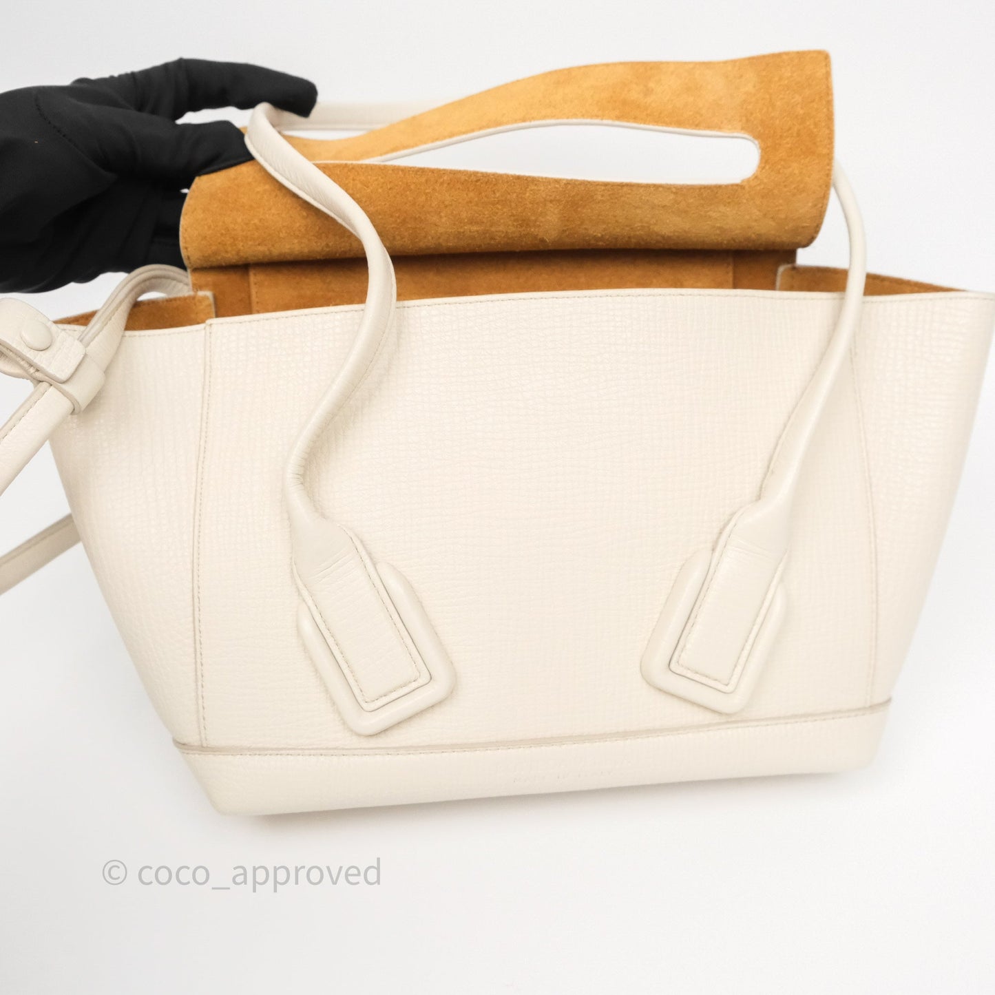 Bottega Veneta Small Arco Plaster Grainy Calfskin