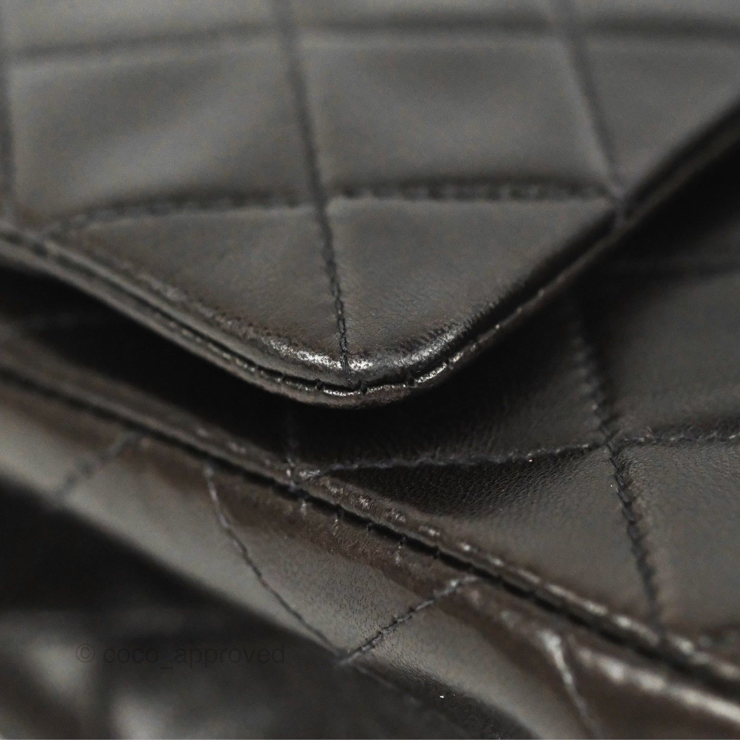 Chanel Vintage Small Classic Flap Black Lambskin 24K Gold Hardware