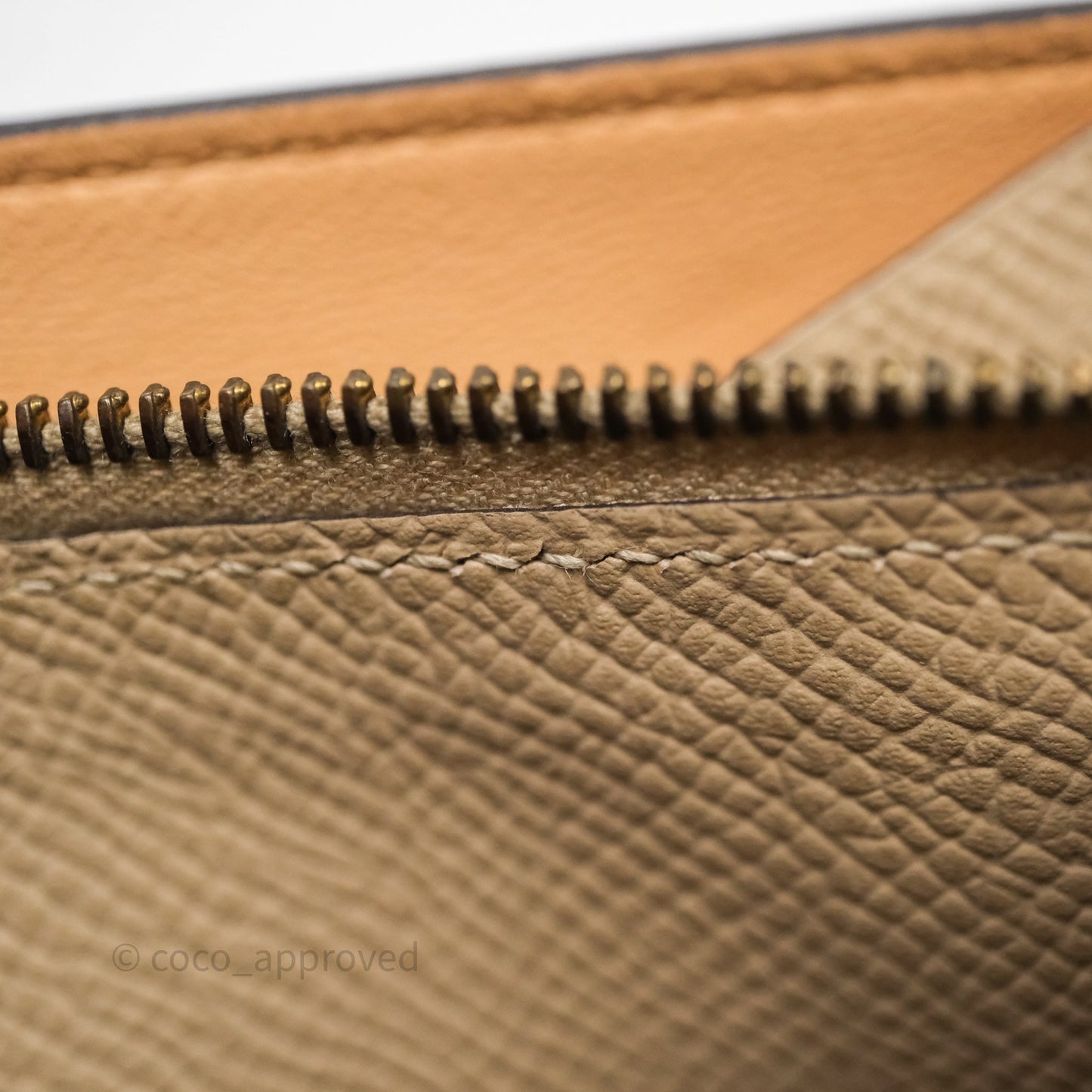 Hermès Constance Short Wallet Trench Epsom Gold Hardware