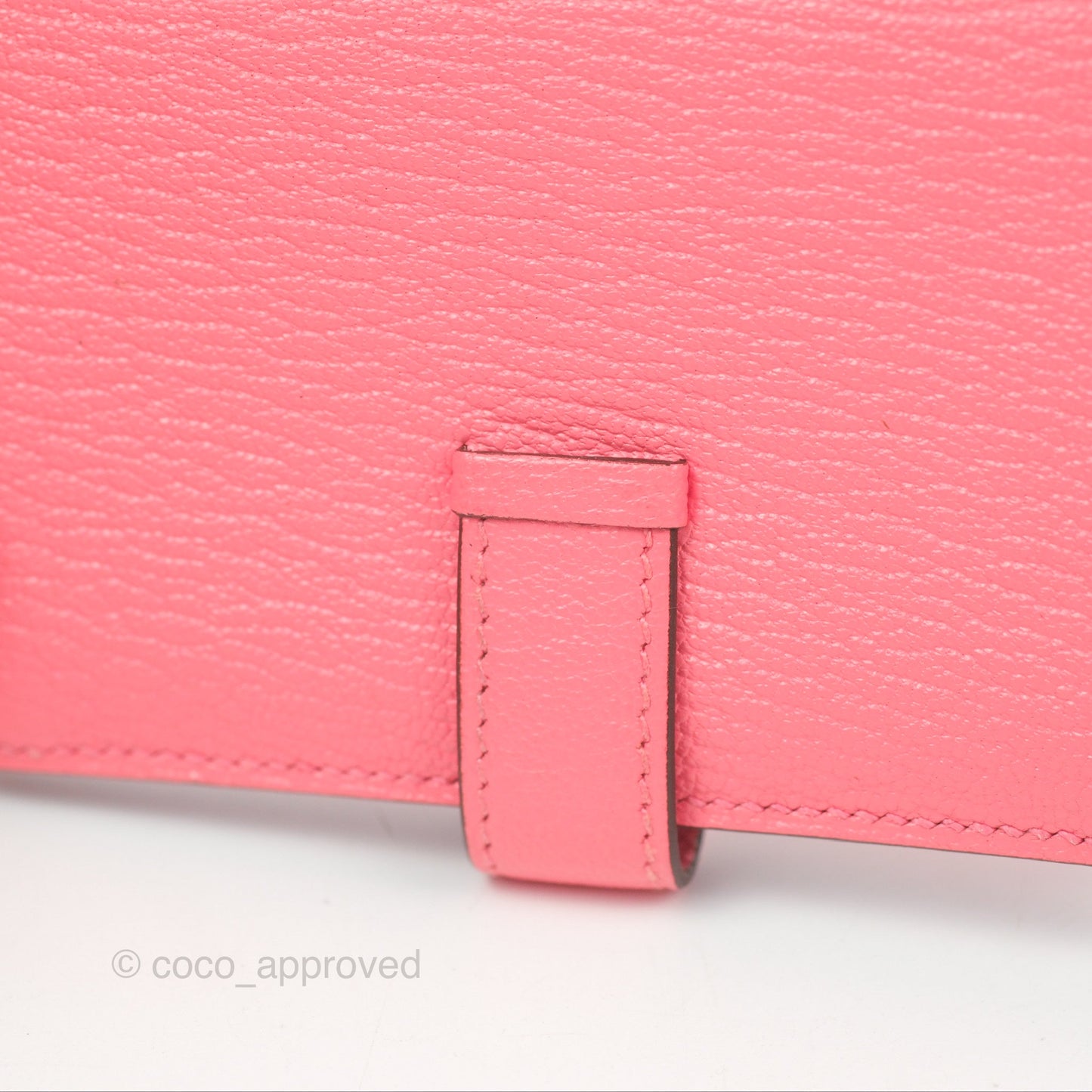 Hermès Bearn Card Holder Rose Ete Chevre Mysore Palladium Hardware