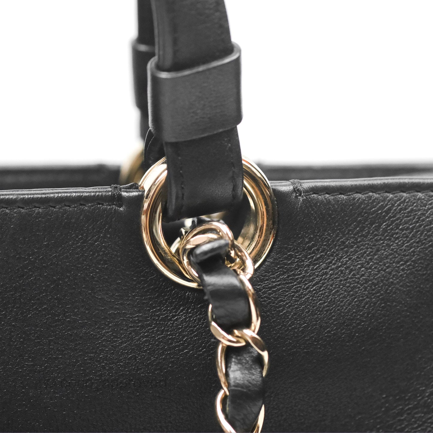 Chanel CC Zipped Shopping Tote Calfskin Gold Hardware