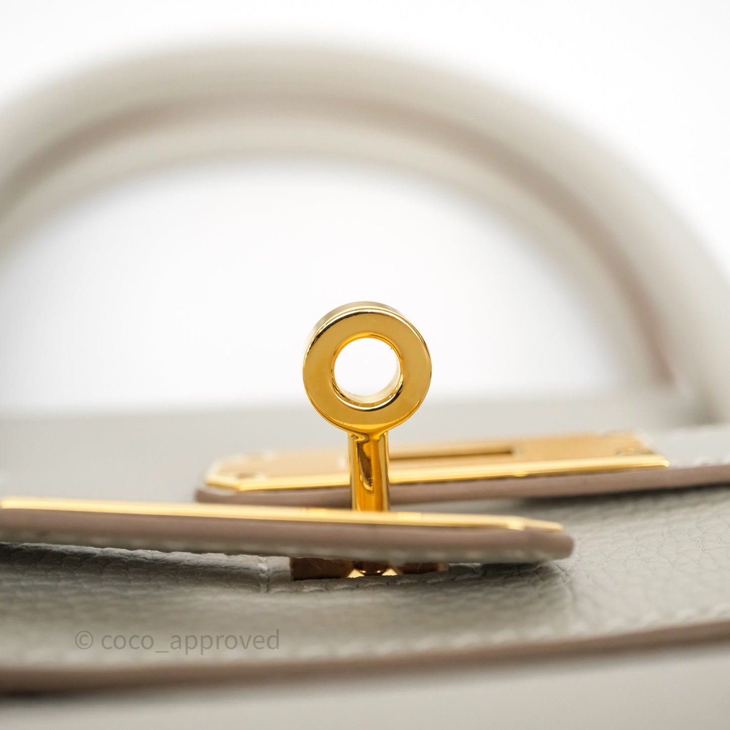 Hermès Birkin 30 Retourne Gris Perle 80 Togo Gold Hardware
