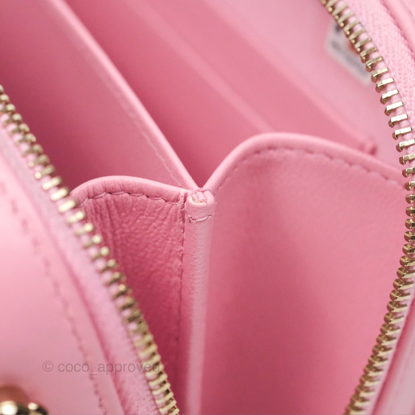 Chanel Camera Case Quilted Pink Lambskin Gold Hardware
