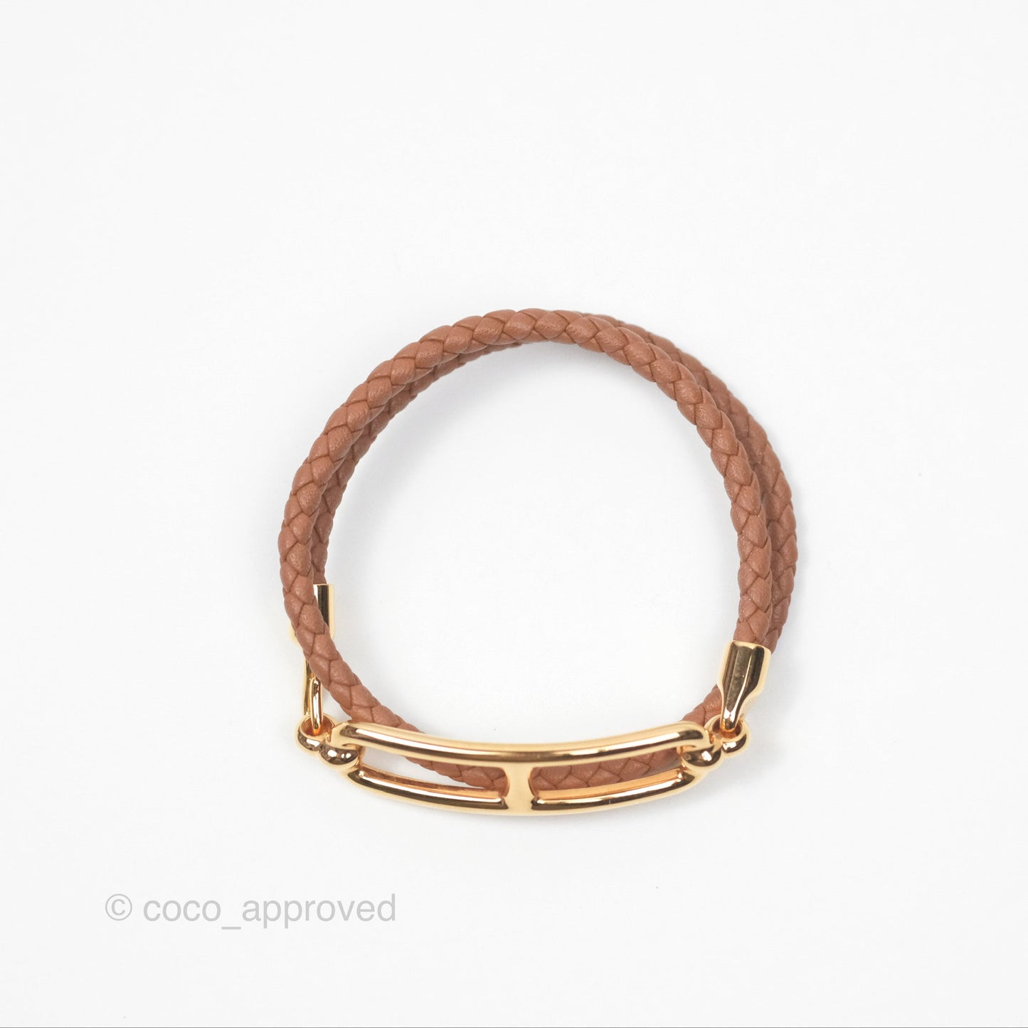 Hermès Roulis Double Tour Bracelet Gold Gold Hardware