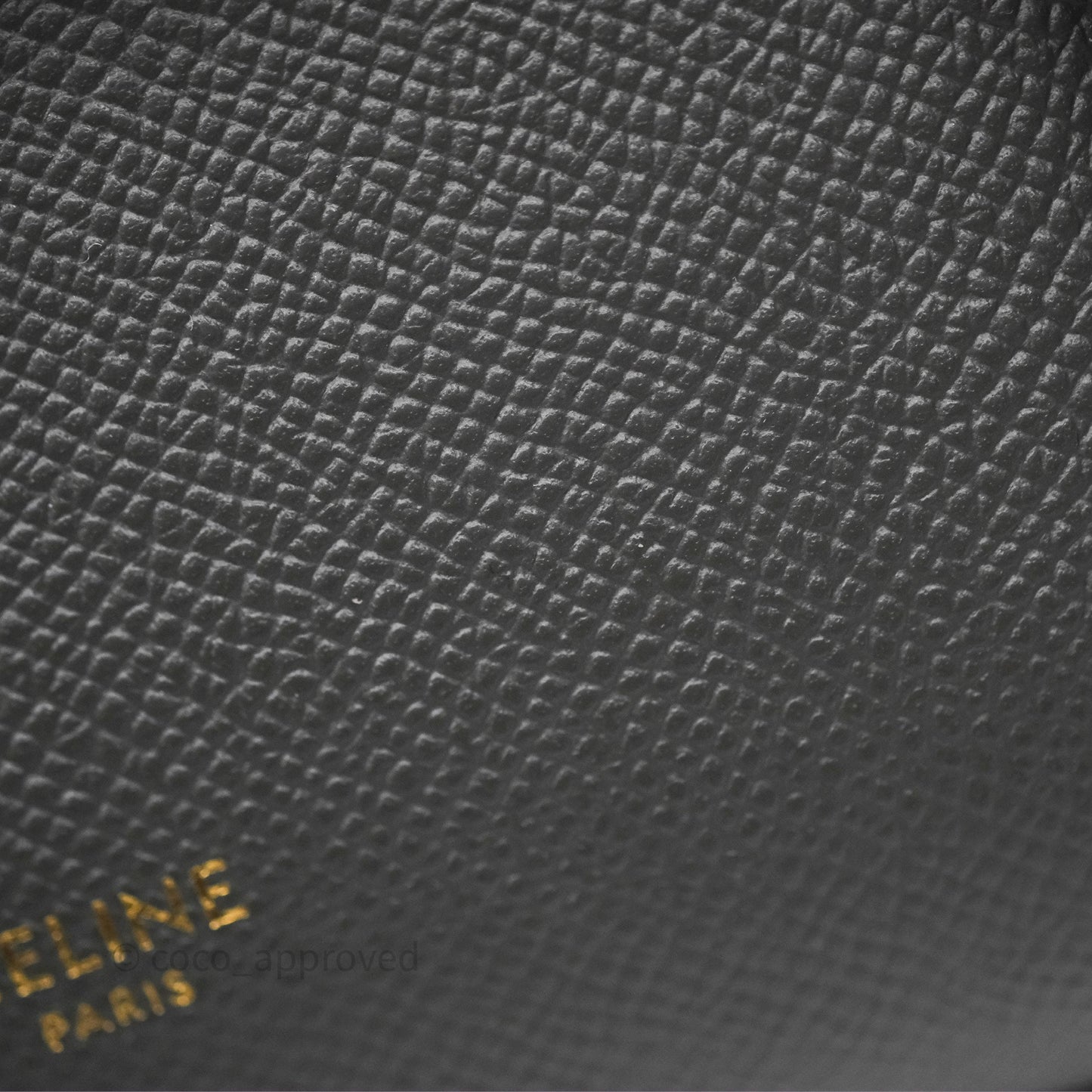 Celine Pico Belt Bag Grey Grained Calfskin Gold Hardware