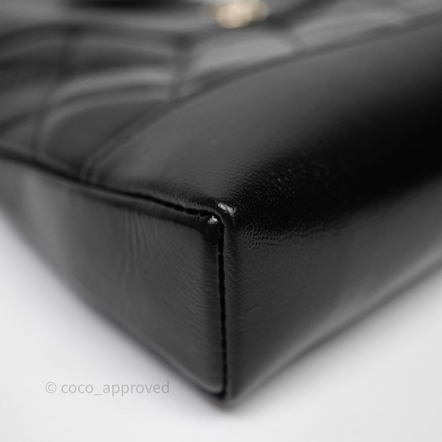 Chanel Nano 31 Black Shiny Lambskin Gold Hardware