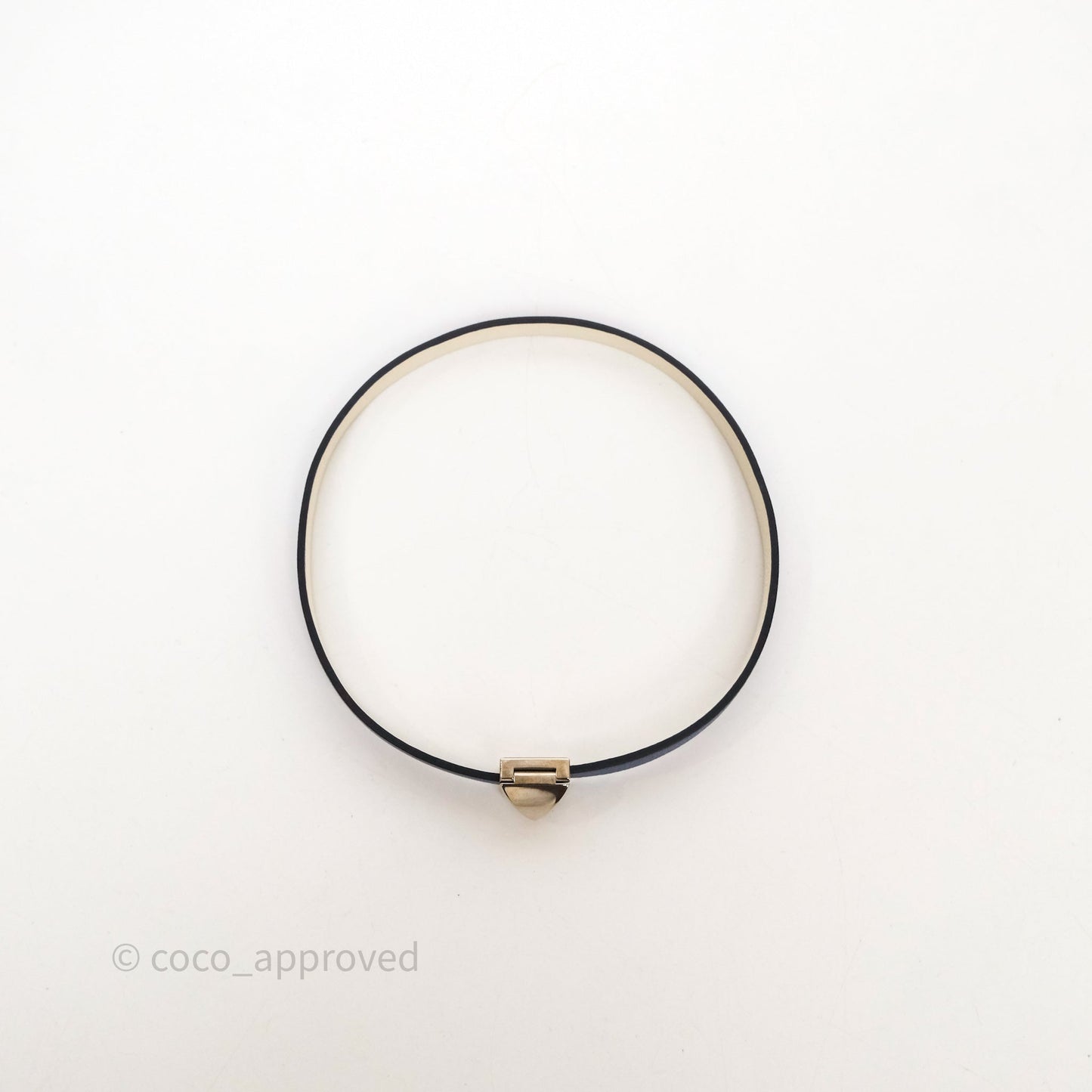 Hermes Cuir Medor Infini Double Tour Bracelet Bleu Brighton Swift Palladium Hardware