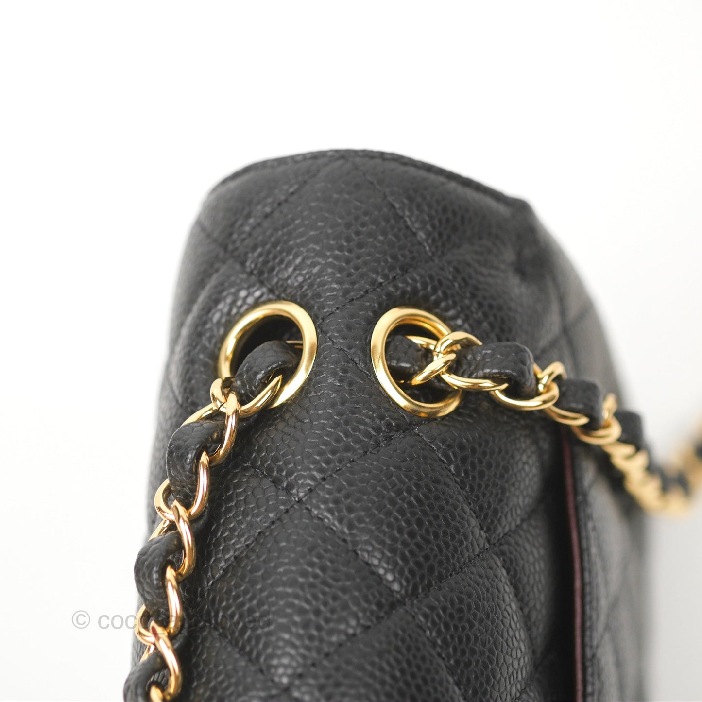 Chanel Classic Small S/M Flap Black Caviar Gold Hardware