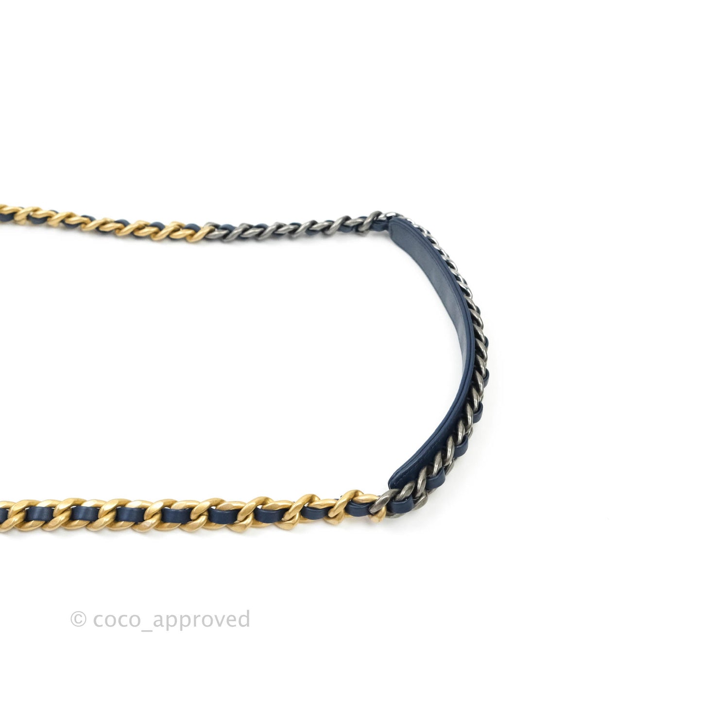 Chanel 19 Medium Dark Denim Mixed Hardware