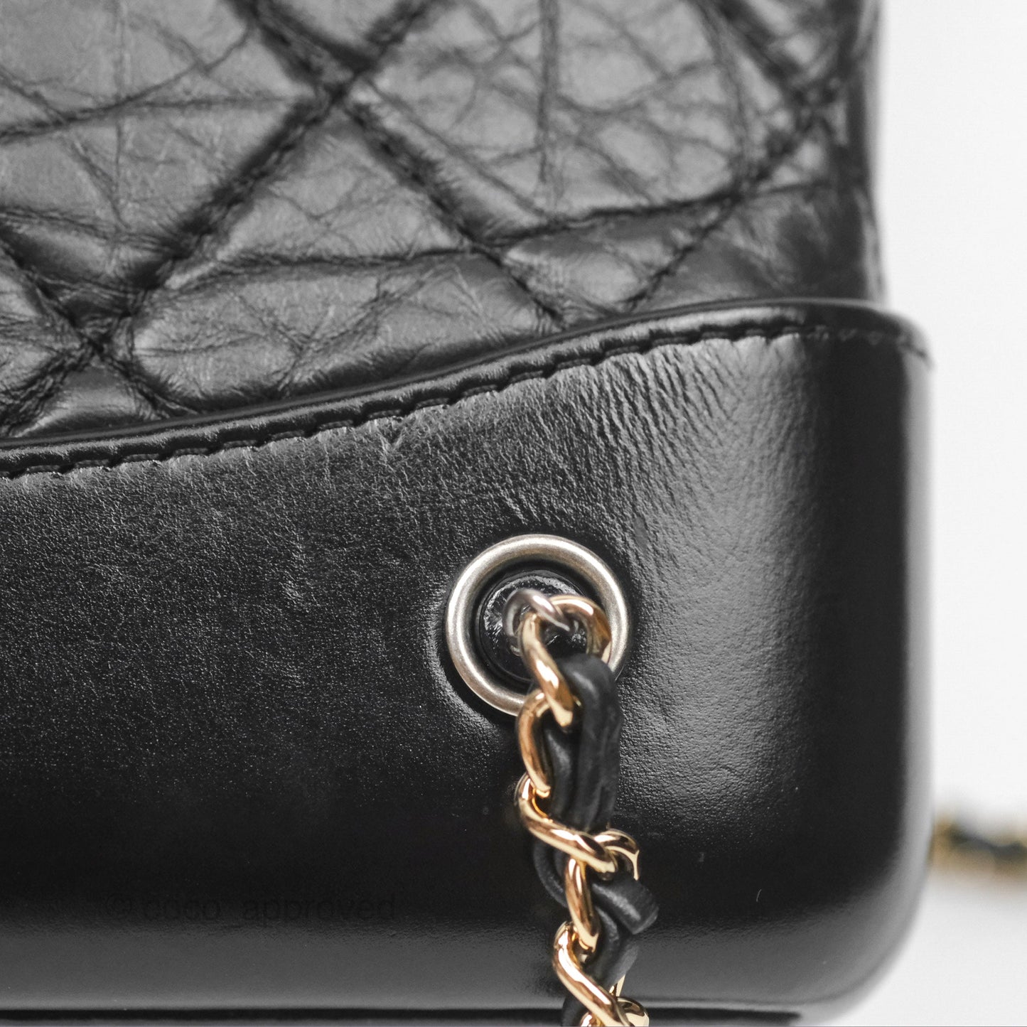 Chanel Small Gabrielle Backpack Black Aged Calfskin