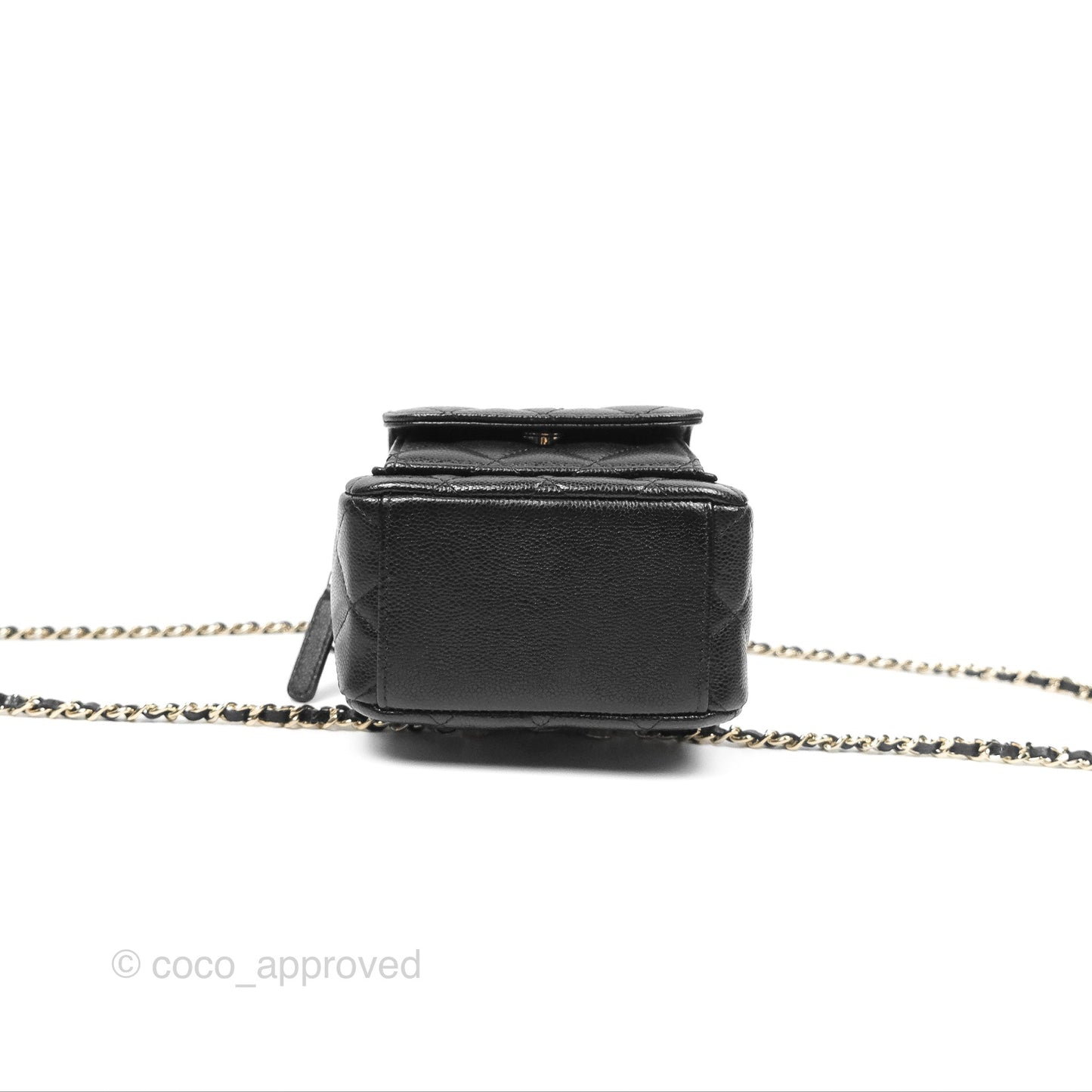 Chanel Classic Mini Backpack Black Caviar Gold Hardware
