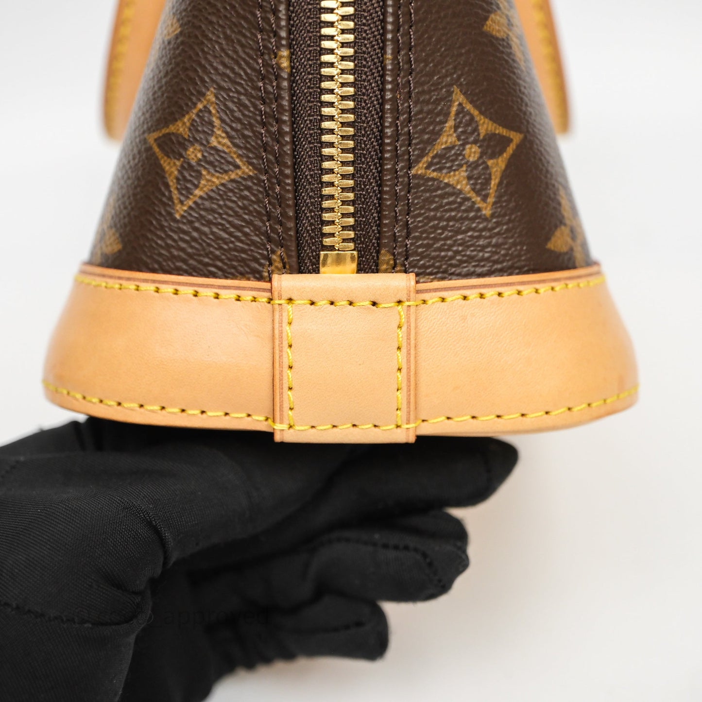 Louis Vuitton Monogram Alma BB Bag Gold Hardware