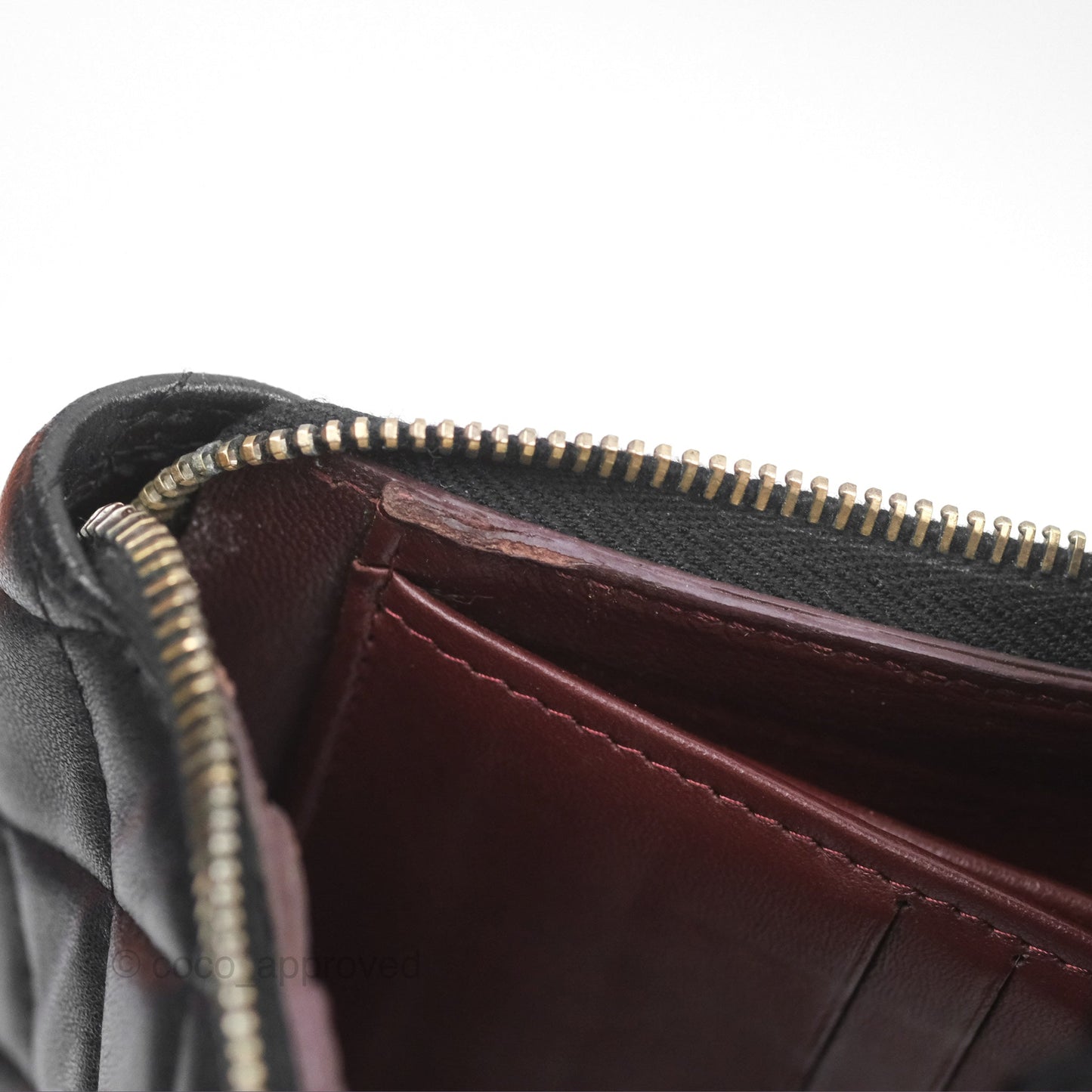 Chanel Zip Around Organiser Wallet Black Lambskin Gold Hardware