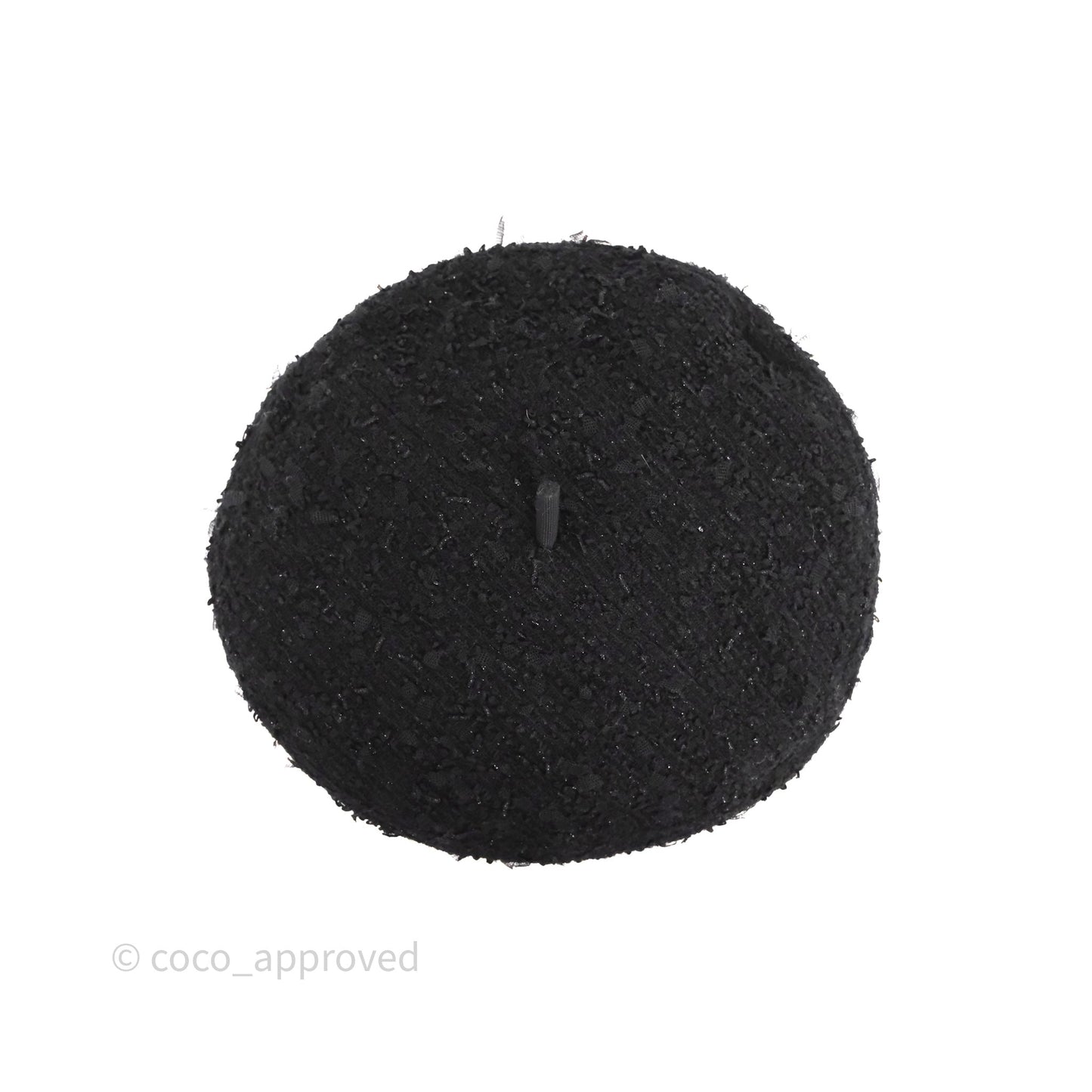 Chanel Beret Tweed Black