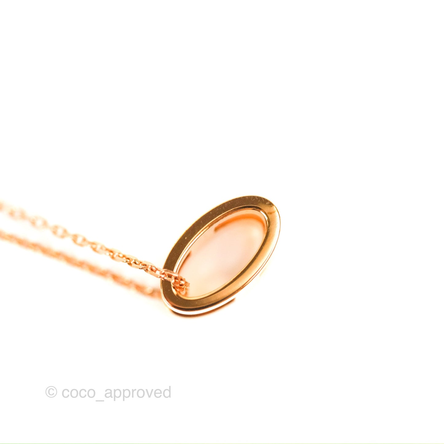 Hermès Pop H Pendant Necklace Vert Fizz Rose Gold Hardware
