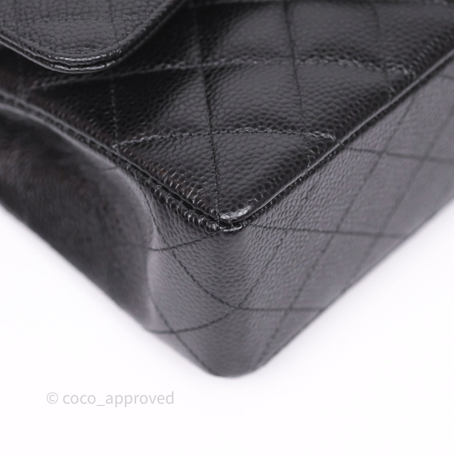 Chanel Small Classic Flap Quilted Black Caviar Gold Hardware