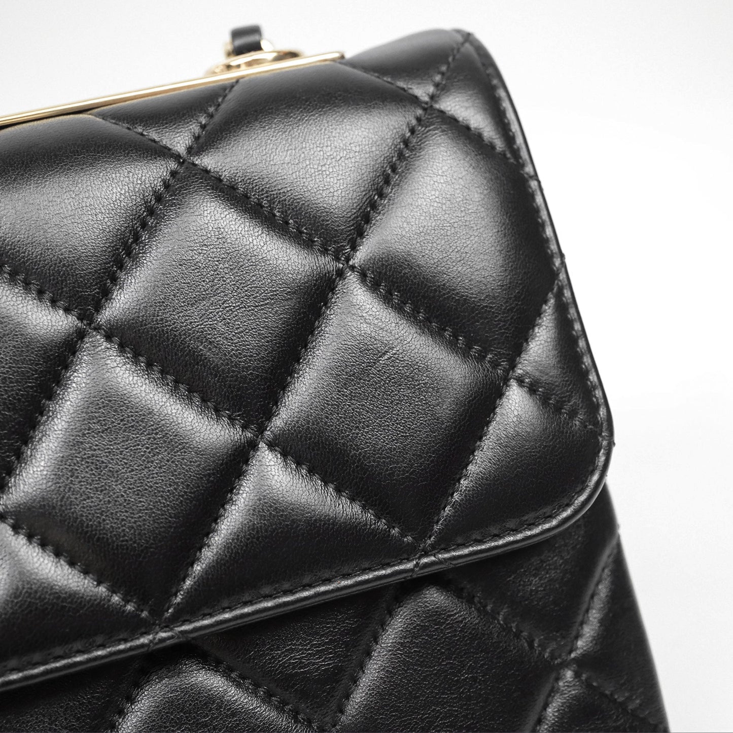 Chanel Medium Trendy CC Flap Bag Lambskin Black Aged Hardware