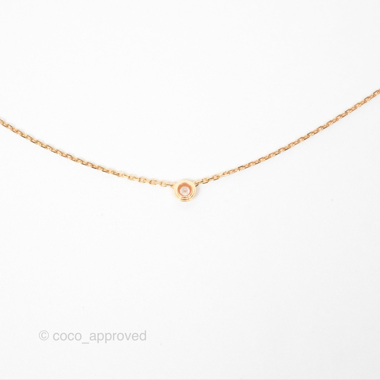 Cartier d'Amour Necklace XS Diamond Rose Gold