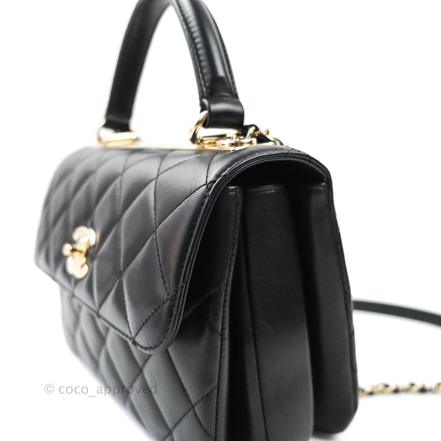 Chanel Trendy CC Small Black Lambskin Gold Hardware