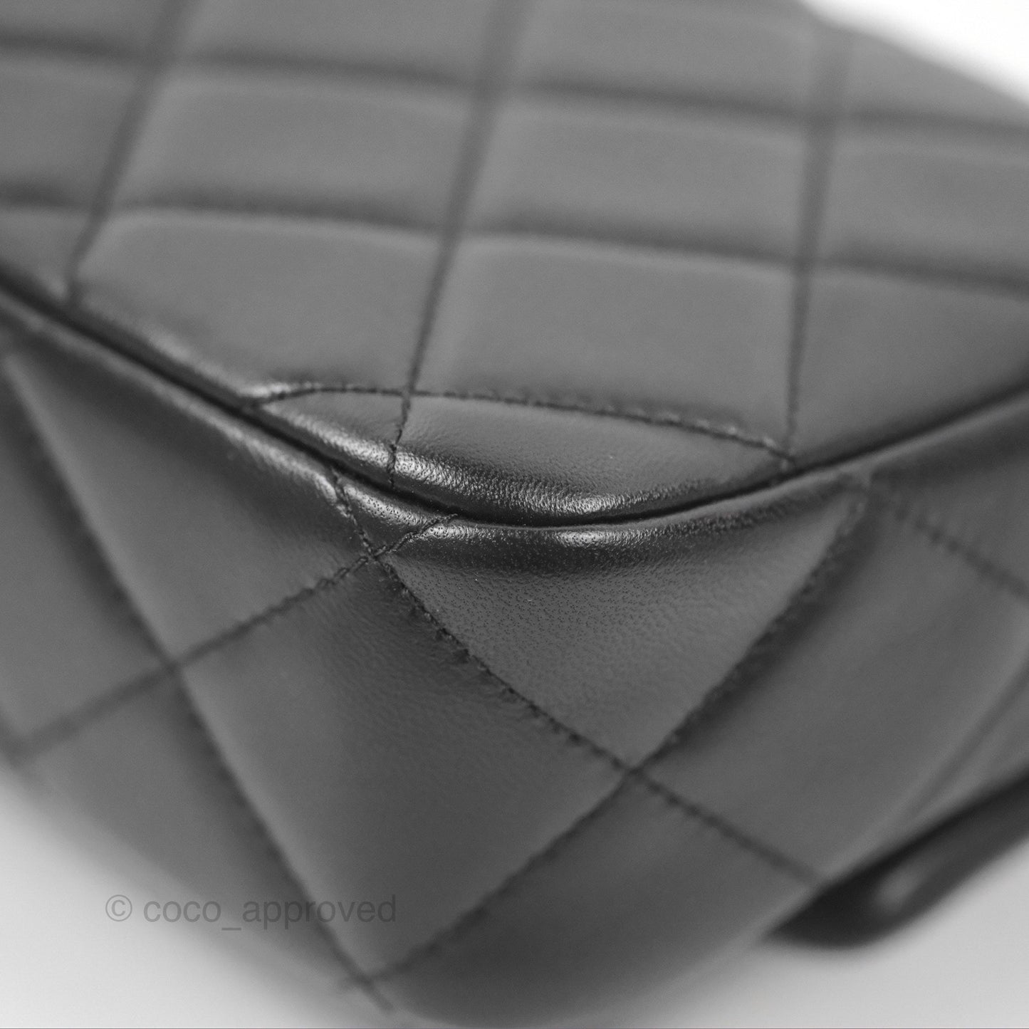 Chanel Quilted My Perfect Mini With Pearl Black Lambskin Gold Hardware