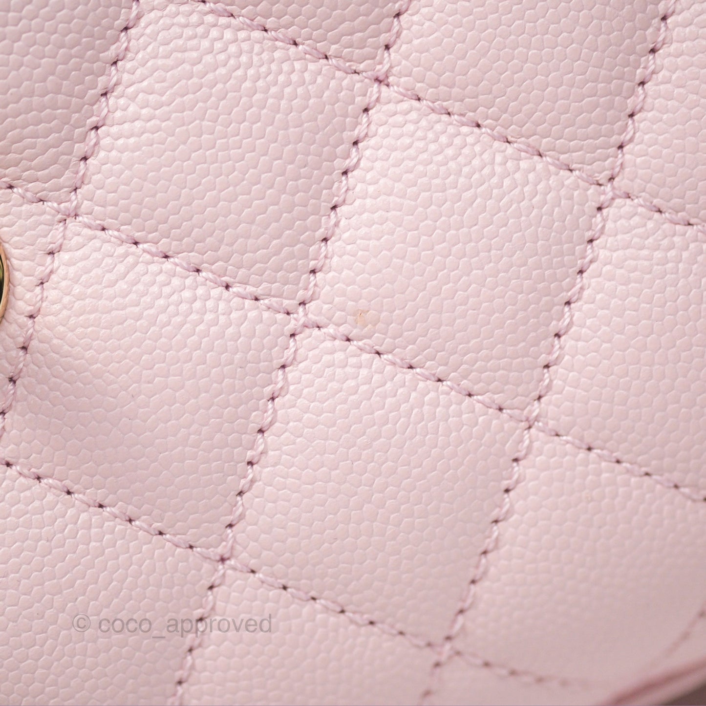 Chanel Small Coco Handle Light Pink Caviar Gold Hardware
