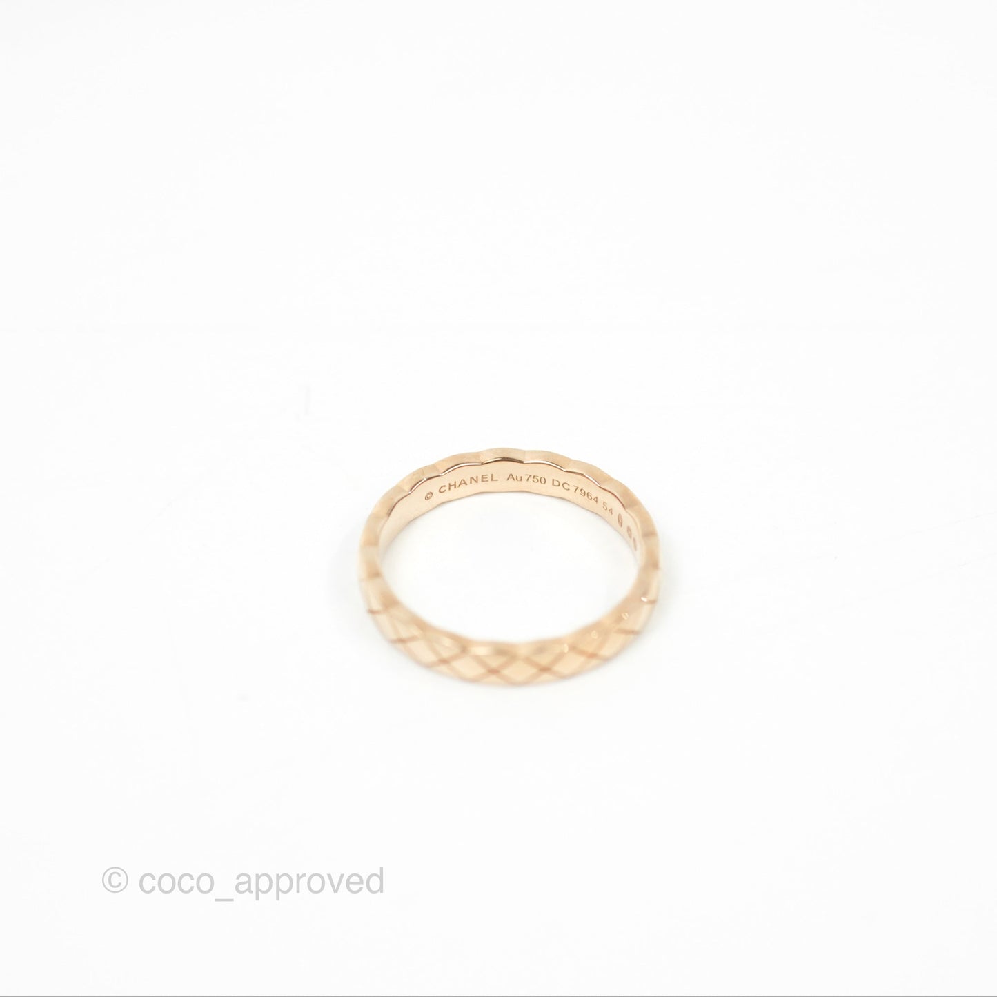 Chanel Coco Crush Ring 18K Beige Gold Size 54
