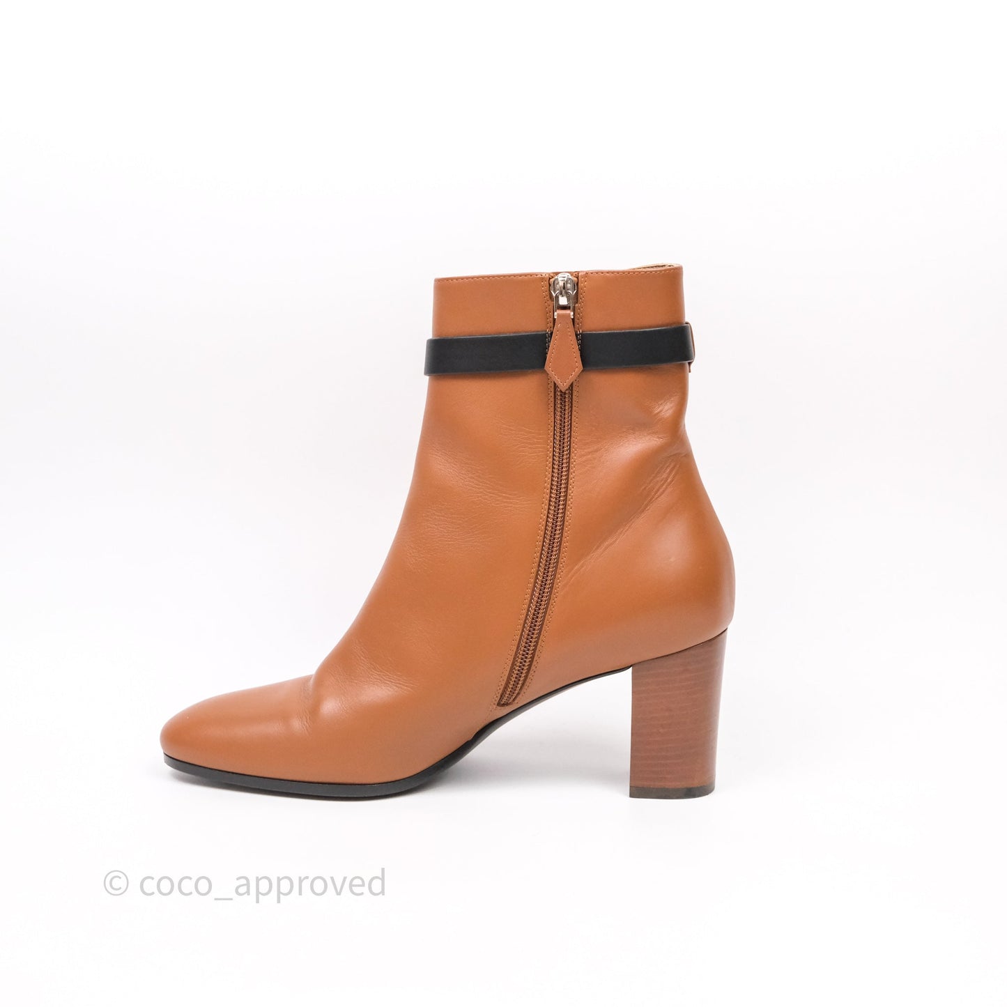Hermes Saint Germain Ankle Boots Brown Size 39