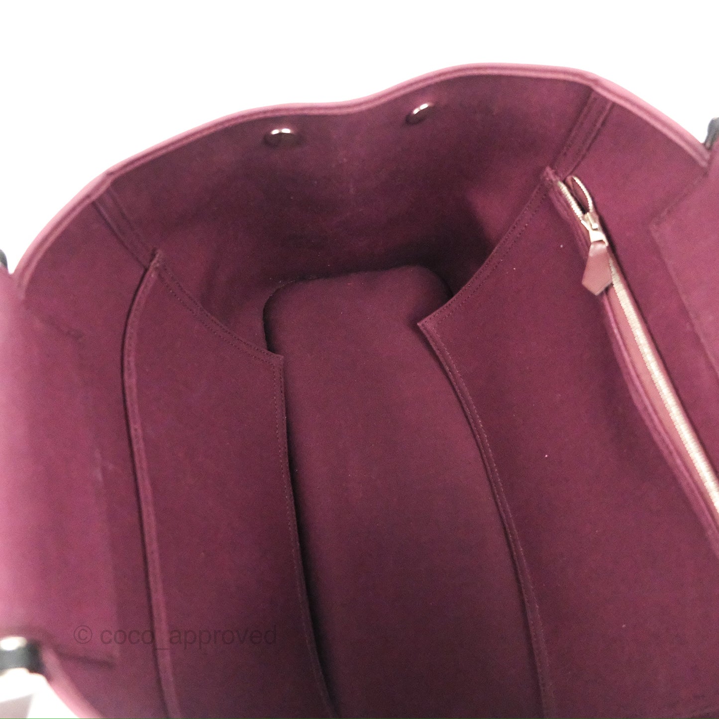 Hermès Cabag Elan Bag Purple Canvas