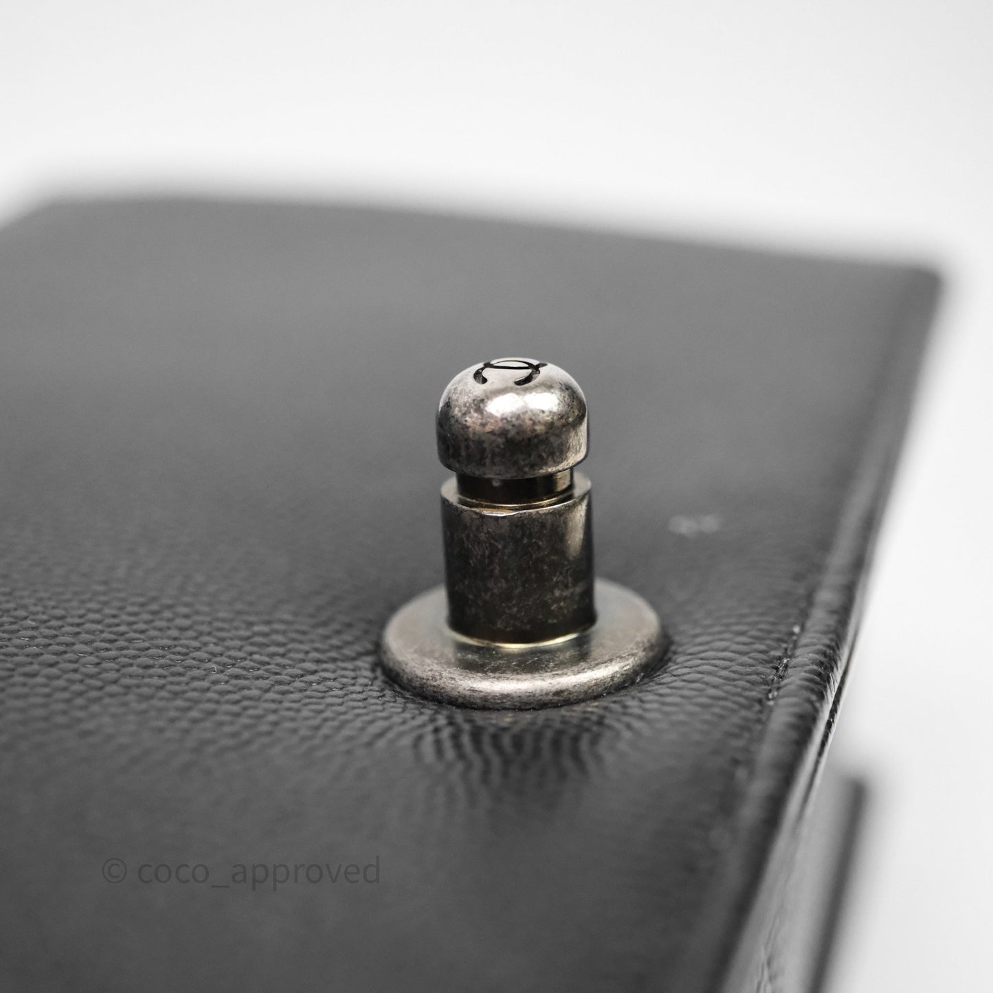 Chanel Medium Boy Quilted Black Caviar Ruthenium Hardware