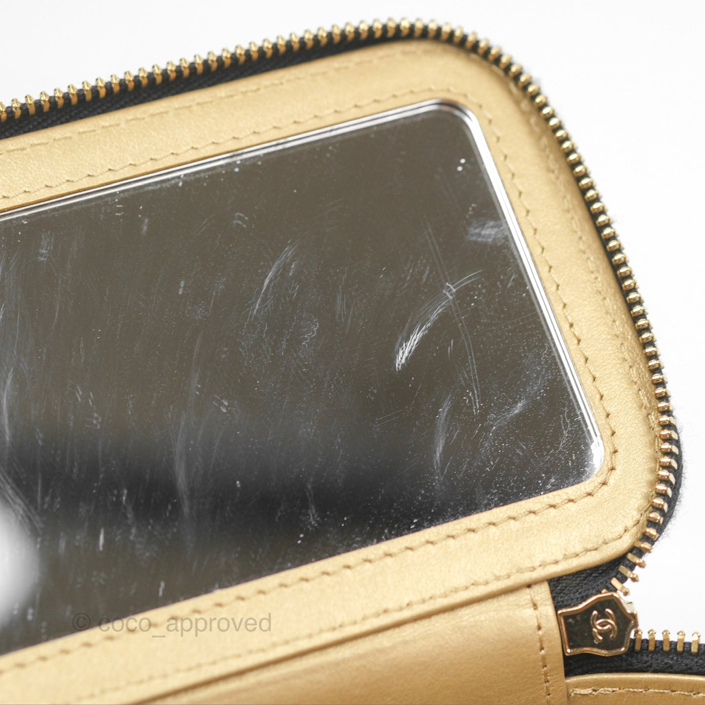 Chanel Ball Crush Vanity with Chain Black Lambskin Gold Hardware