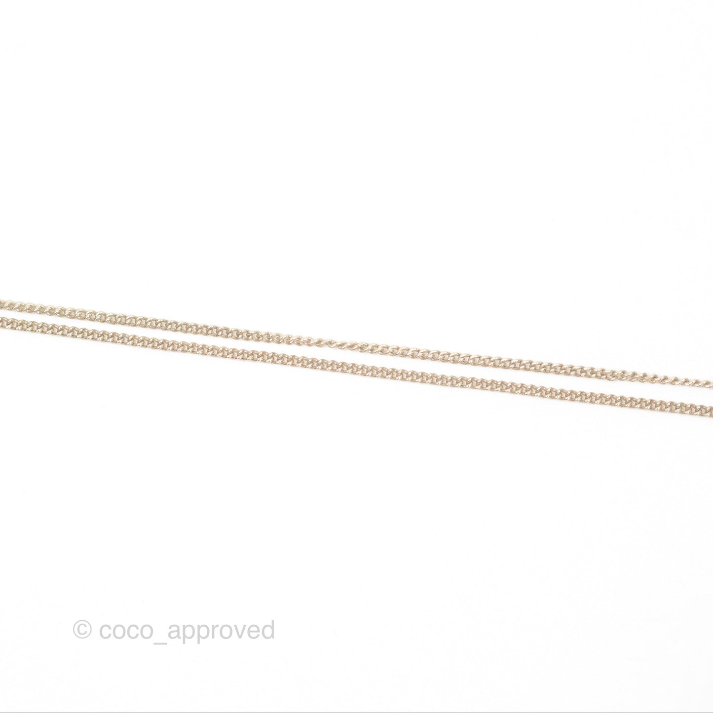 Chanel Black CC Necklace Gold Tone 9A