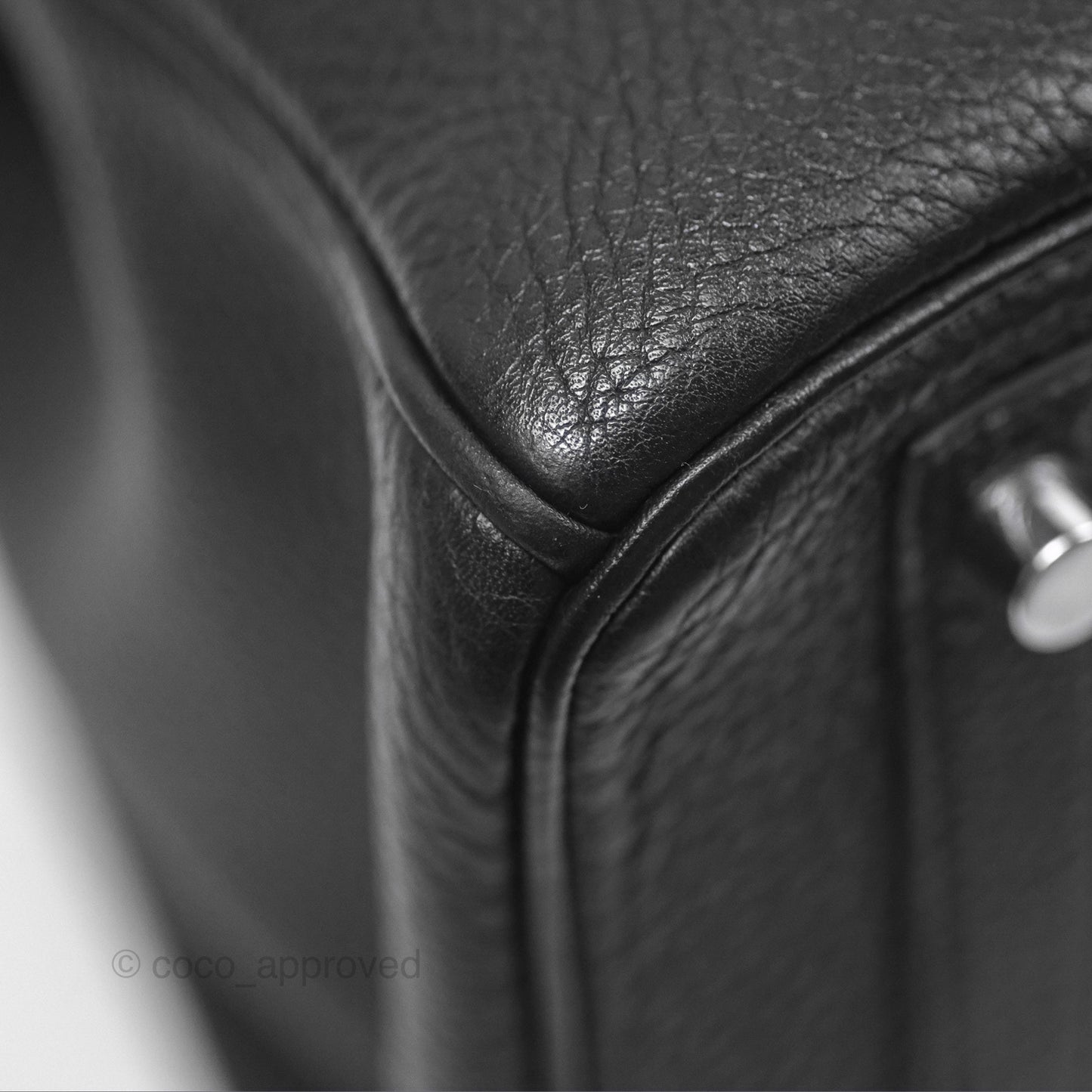 Hermès Birkin 30 Retourne Black Noir 89 Togo Palladium Hardware