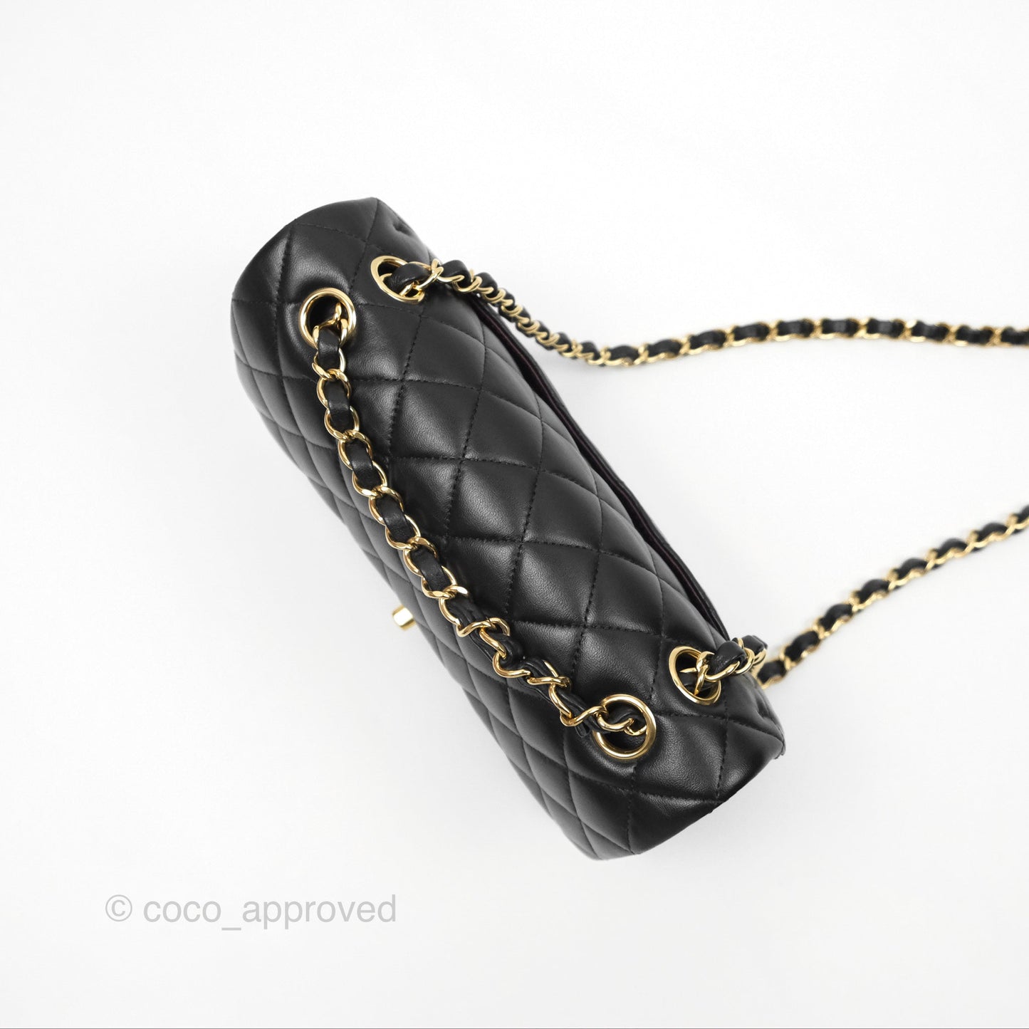 Chanel Small S/M Classic Flap Black Lambskin Gold Hardware