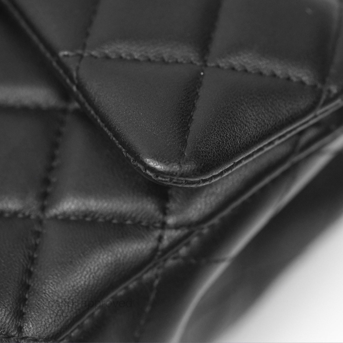 Chanel Mini Rectangular Quilted Black Lambskin Gold Hardware