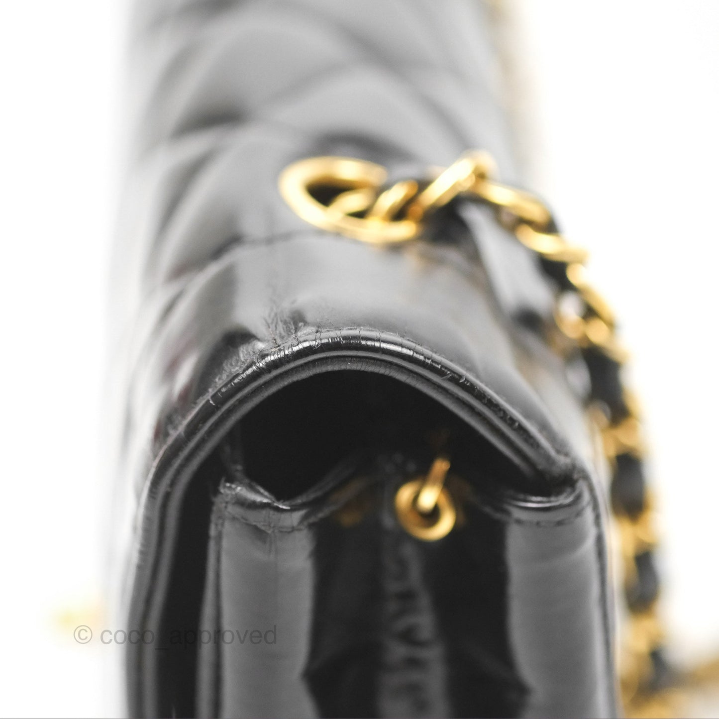 Chanel Vintage Quilted Medium Classic Diana Flap Bag Black 24K Gold Hardware