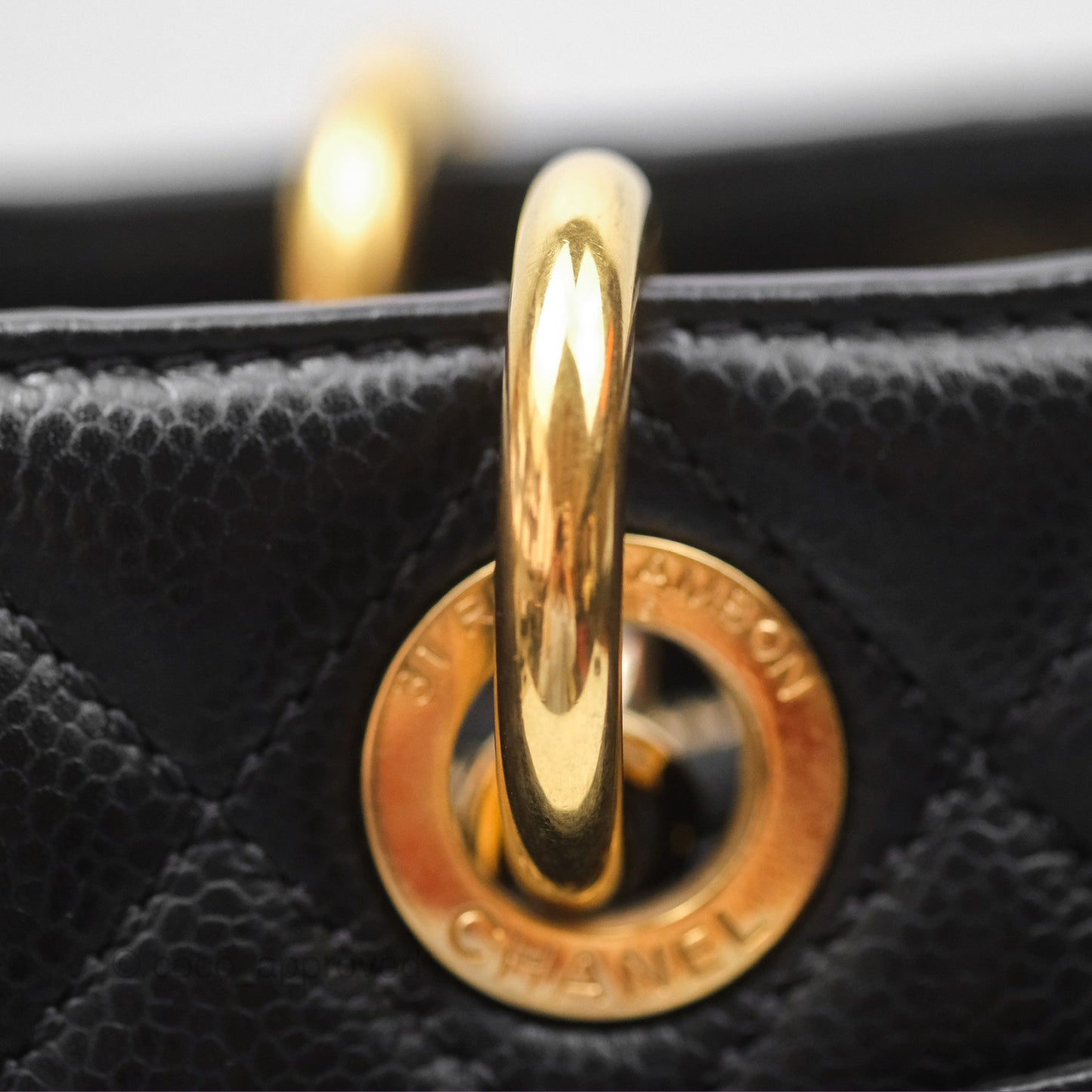 Chanel GST Black Caviar Gold Hardware