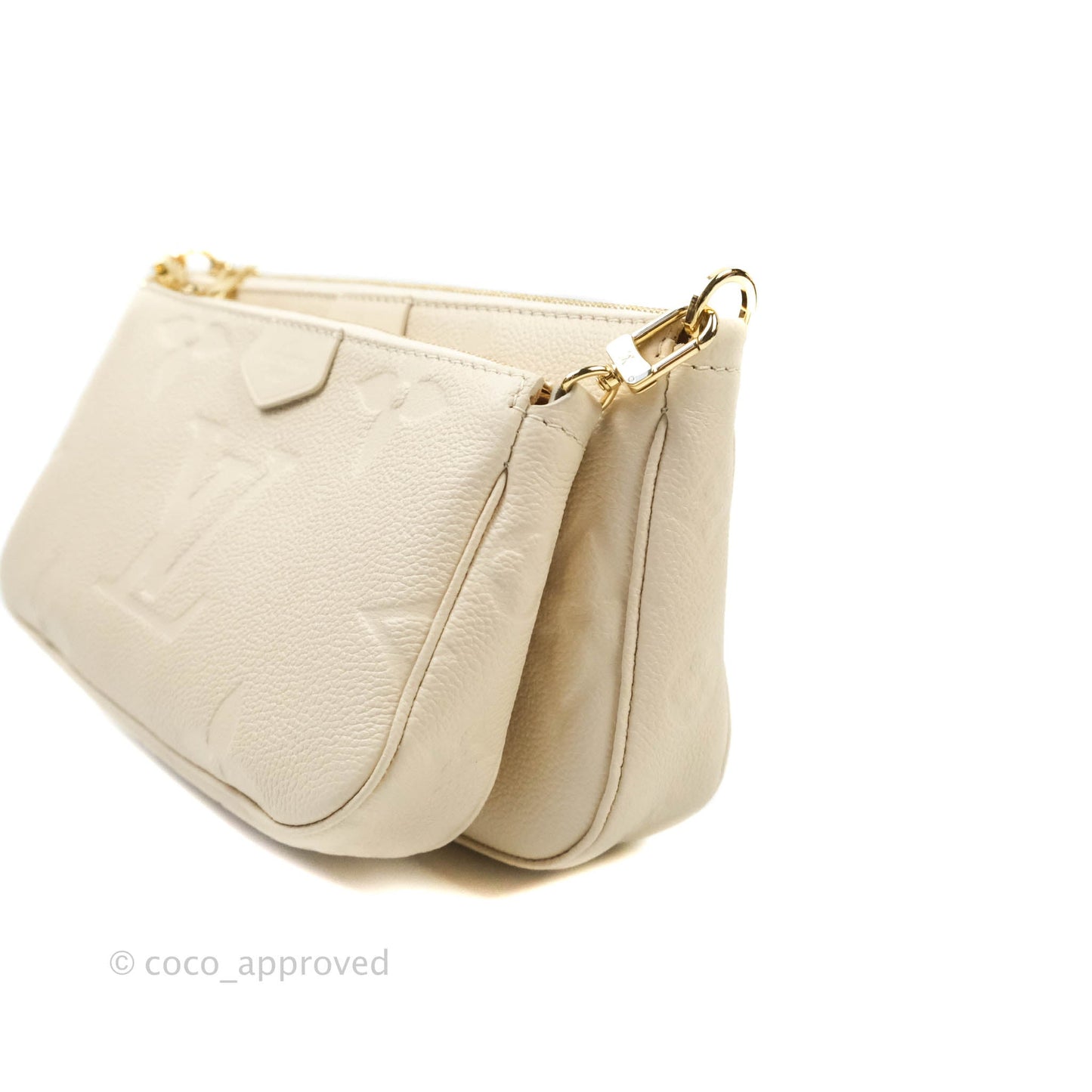Louis Vuitton Multi Pochette Accessories Monogram Empreinte in Cream