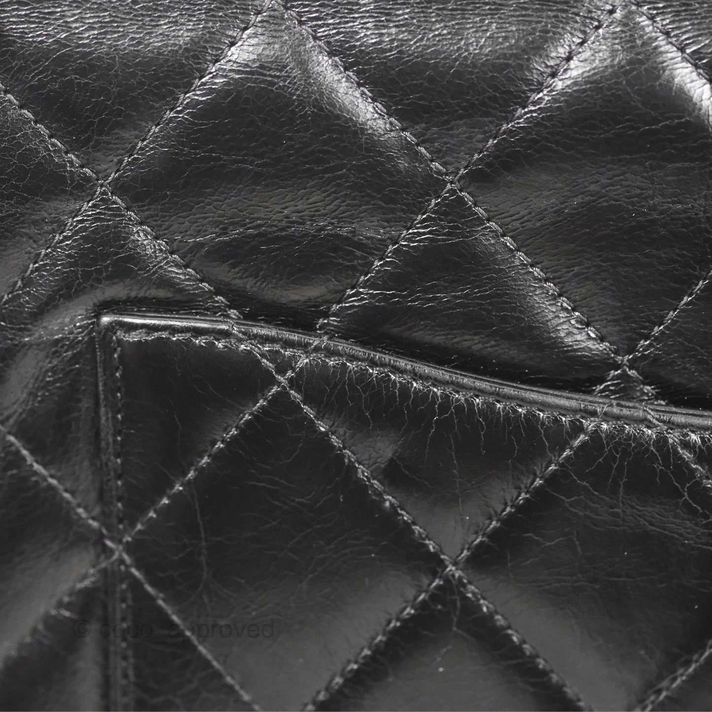 Chanel Gold Bar Top Handle Shoulder Bag Black Glazed Aged Calfskin Aged Gold Hardware