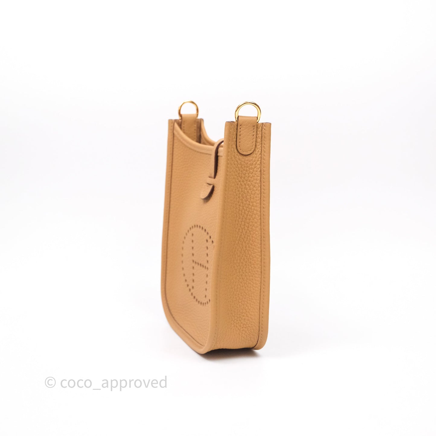 Hermès Mini Evelyne 16 Biscuit 48 Clemence Gold Hardware