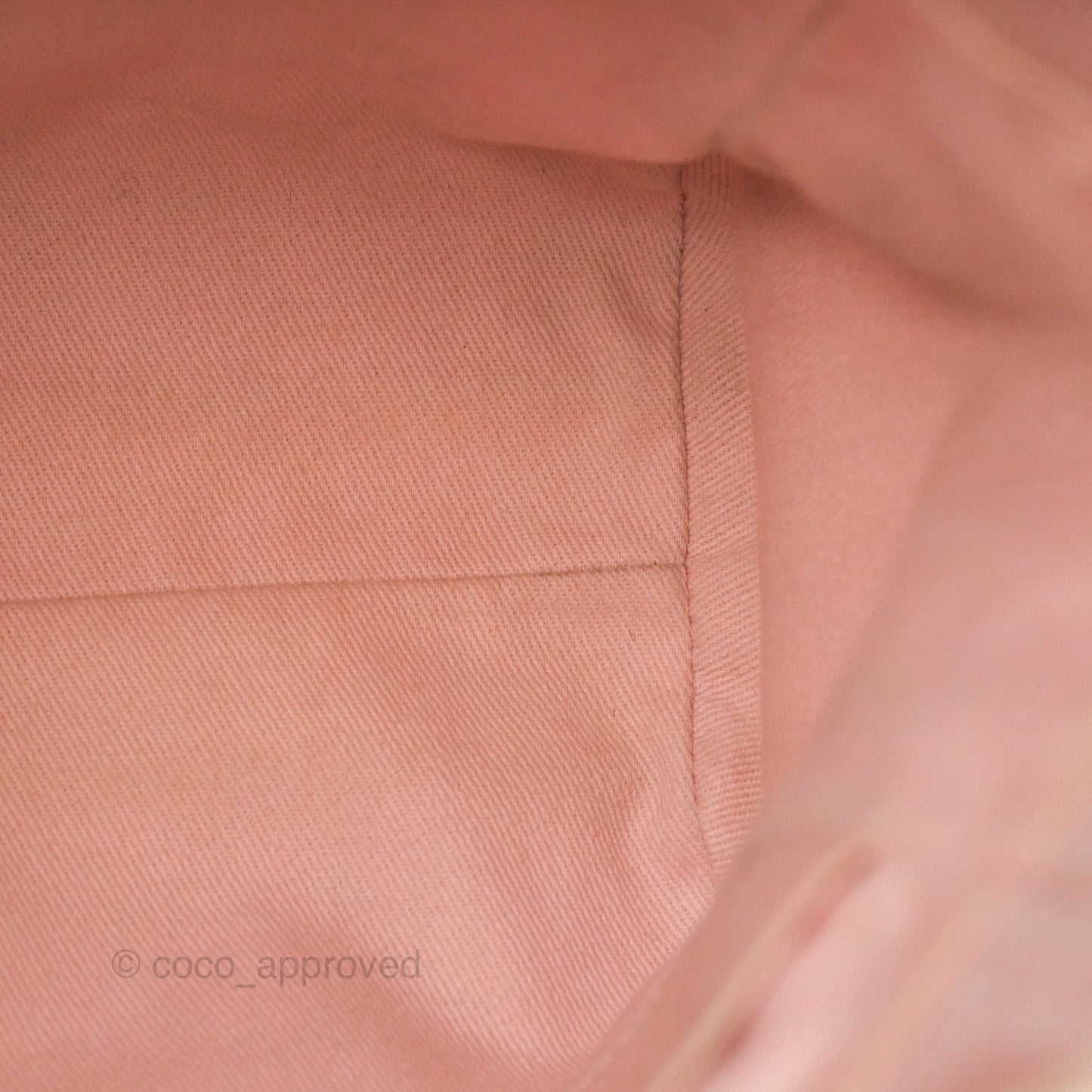 Chanel Small Vertical Deauville Canvas Pink Gold Hardware
