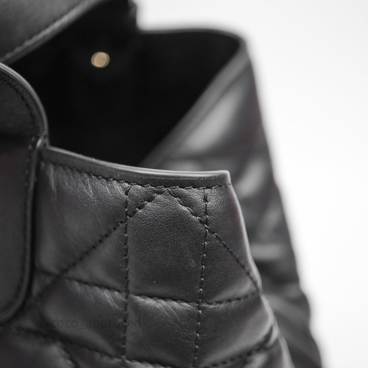 Christian Dior Medium Dior Toujours Bag Black Macrocannage Calfskin