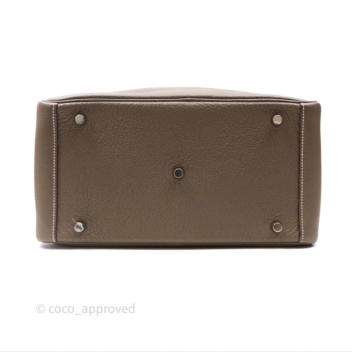 Hermès Lindy 30 Etoupe 18 Clemence Palladium Hardware